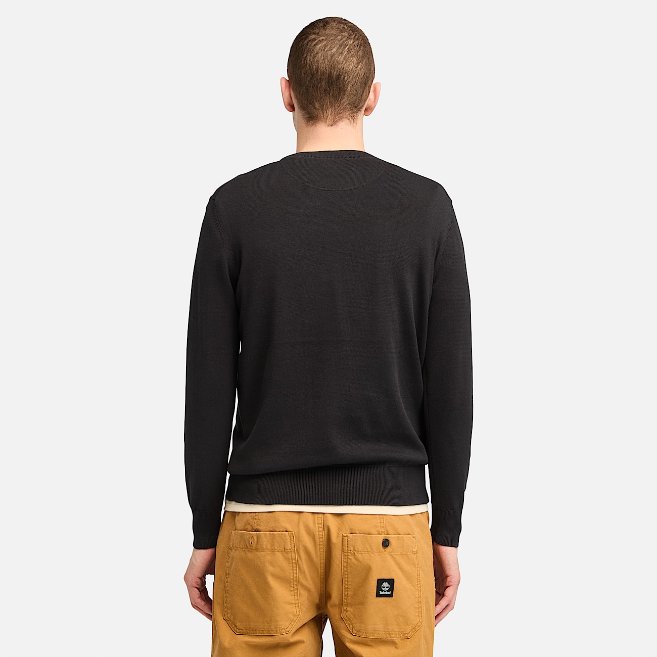 Williams River Cotton Jumper for Men in Black TBL Black ALT9