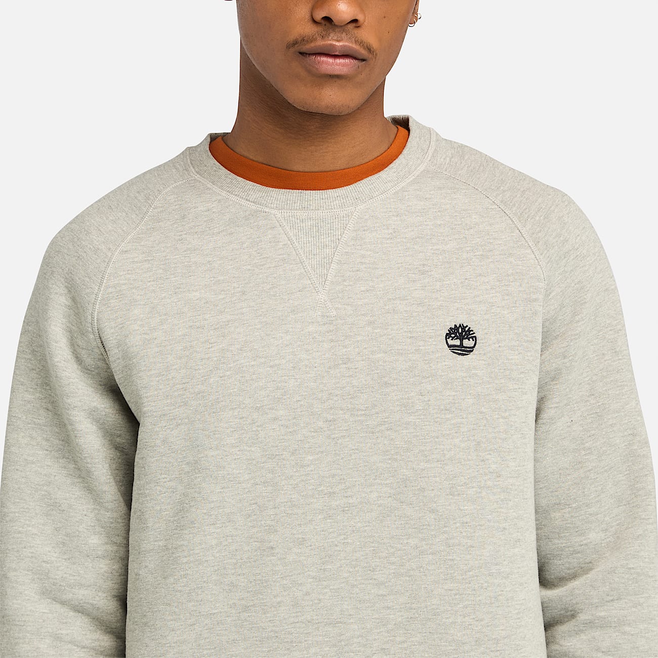 Exeter River Brushed Back Crewneck Sweatshirt for Men in Dark Grey TBL Grey ALT2