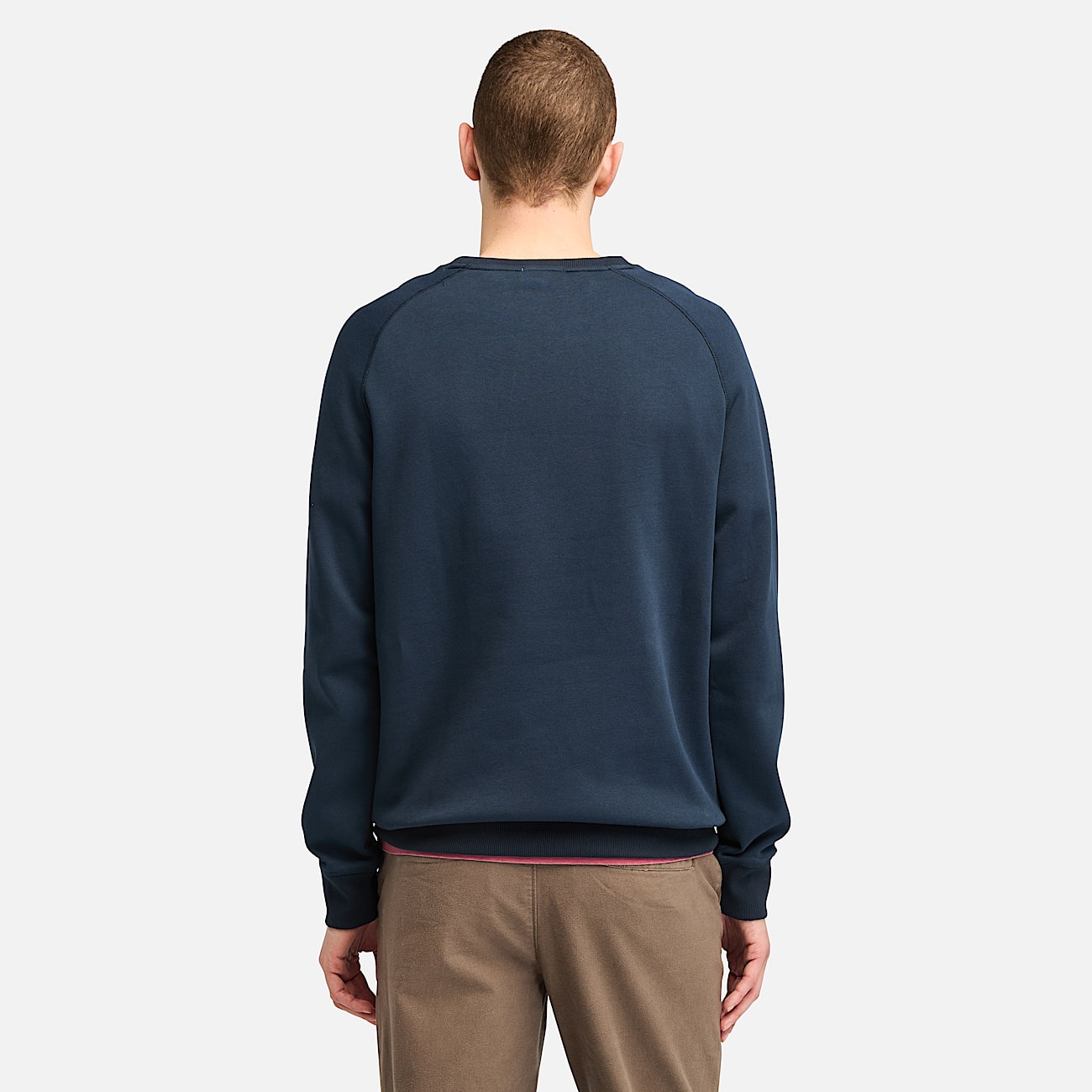 Exeter River Brushed Back Crewneck Sweatshirt for Men in Dark Blue TBL Blue ALT9