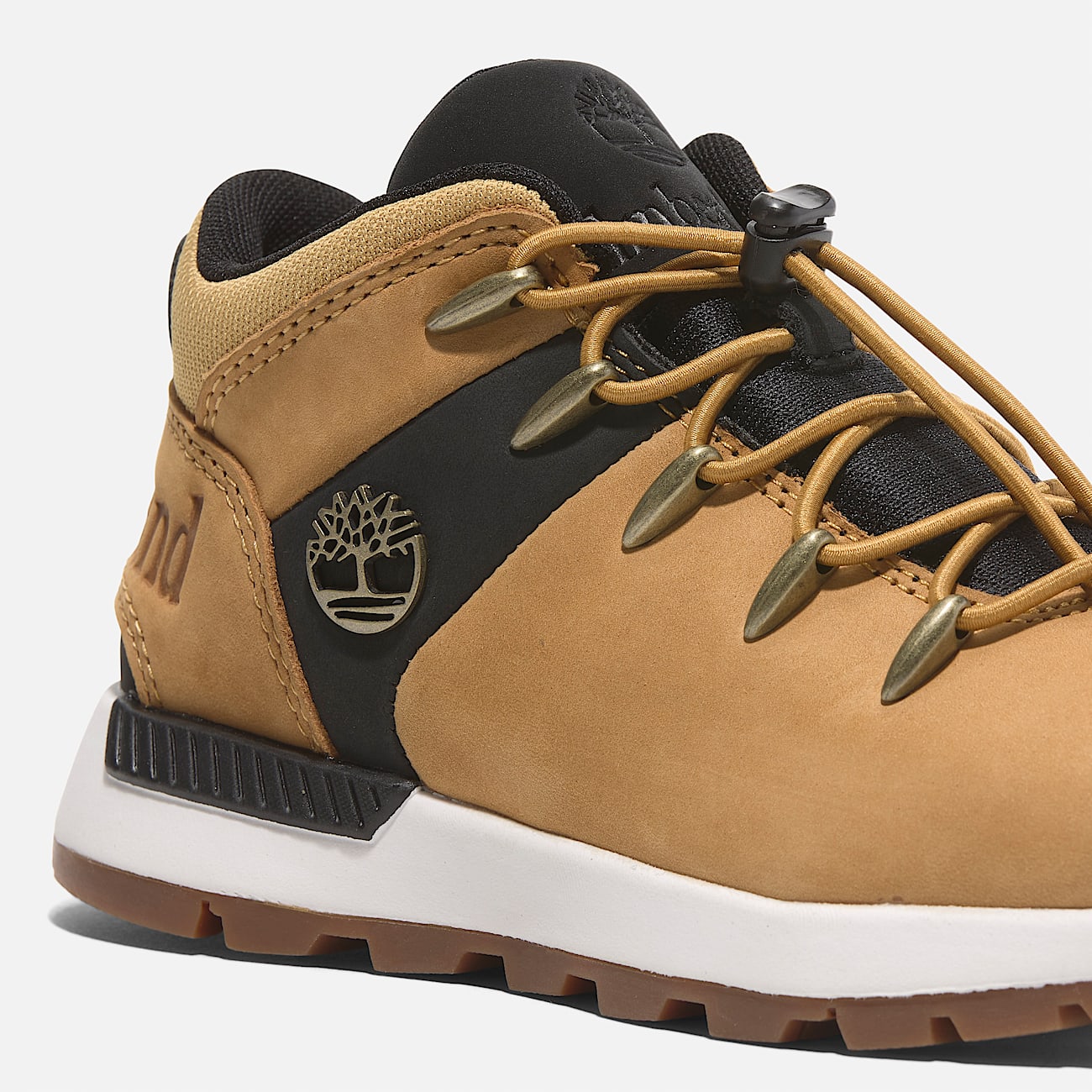 Halbhoher Sprint Trekker Bungee Sneaker für Jugendliche in Gelb/Schwarz - 7