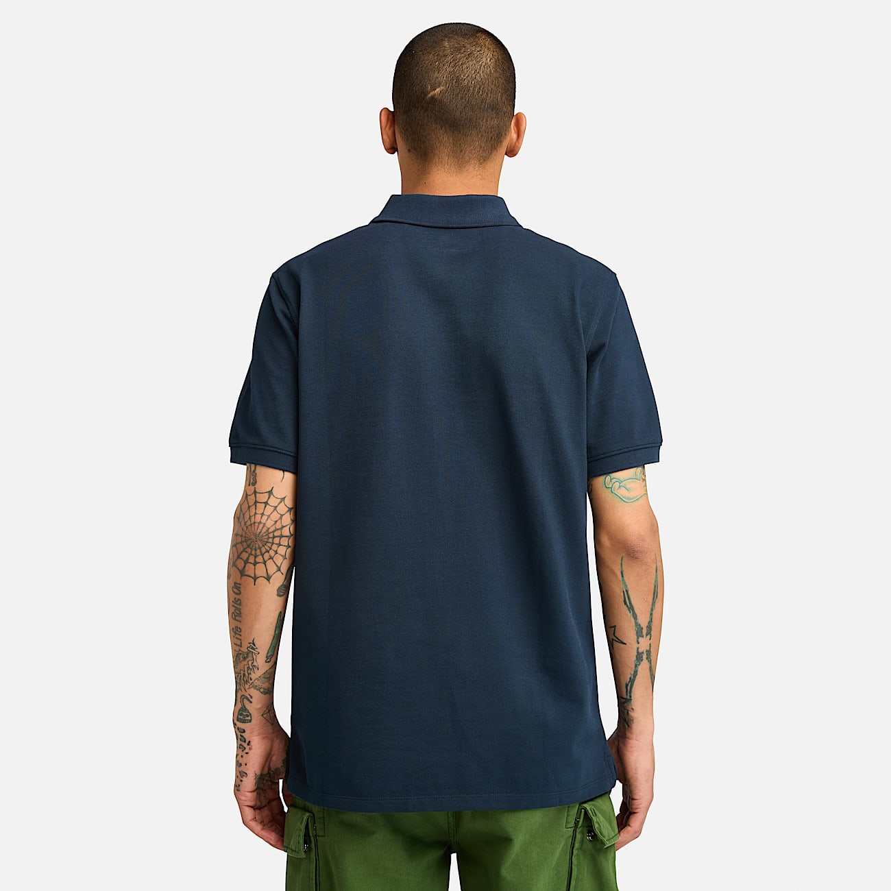 Millers River Short-Sleeve Pique Polo Shirt for Men in Dark Blue - 4