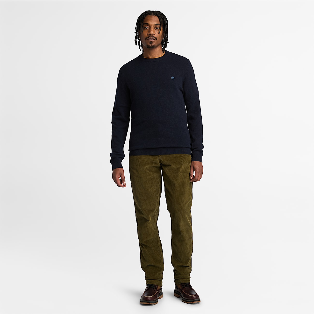 Timberland Cohas Brook Merino Crewneck Jumper for Men in Dark Blue TBL Blue ALT1