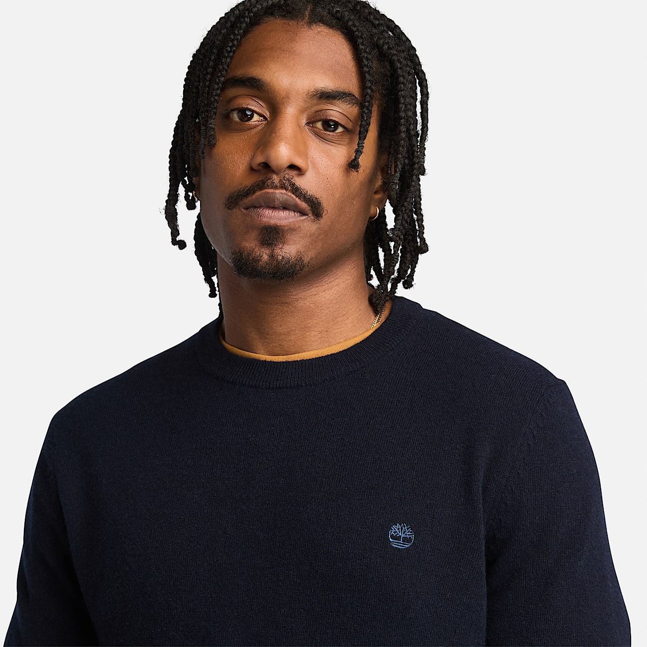 Timberland Cohas Brook Merino Crewneck Jumper for Men in Dark Blue TBL Blue ALT2