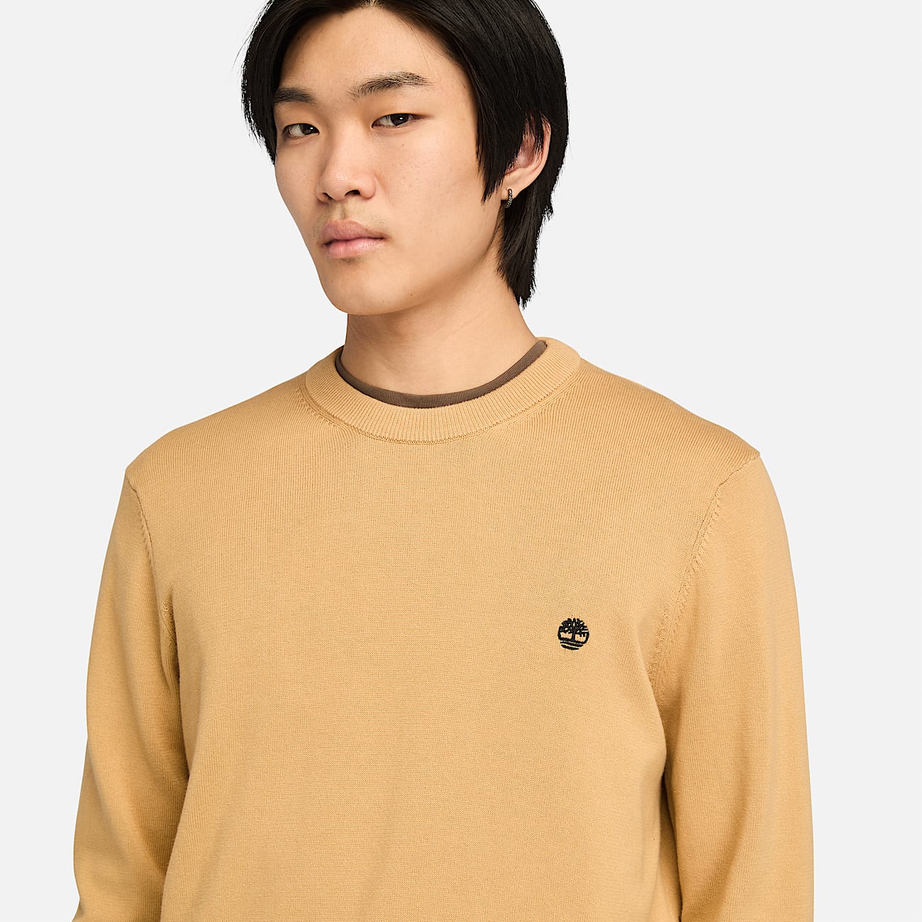 Williams River Cotton Jumper for Men in Yellow TBL Yellow ALT2