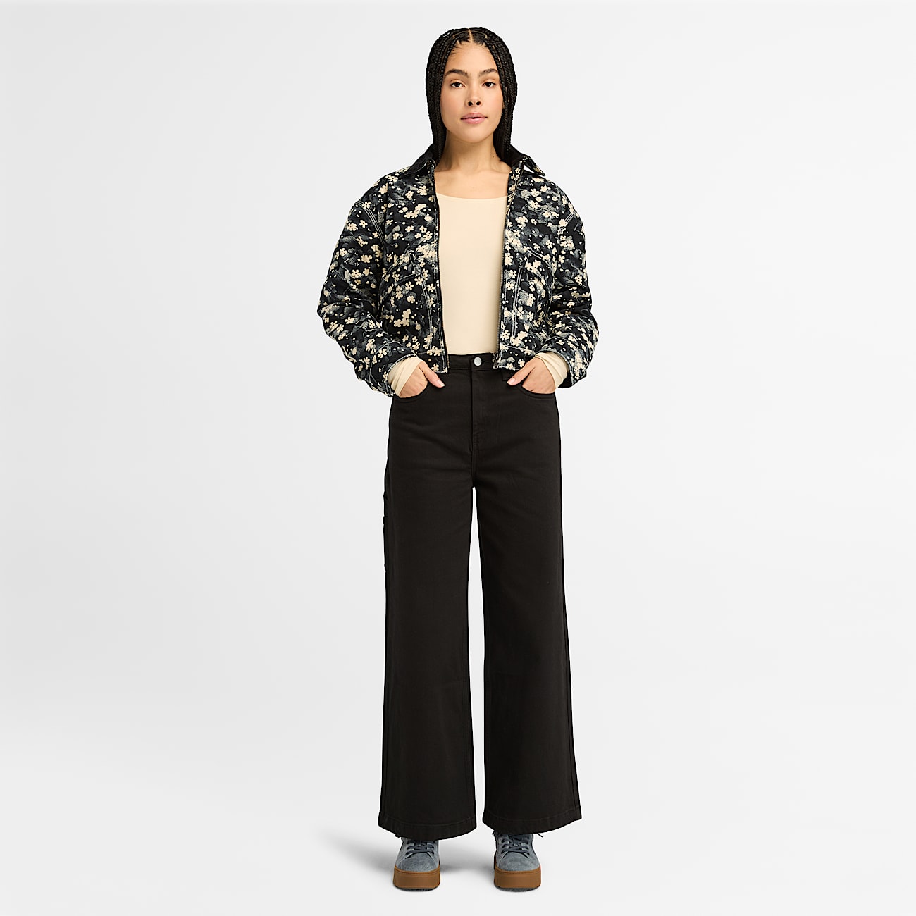 Strafford Quilted Printed Jacket for Women in Light Print - 2