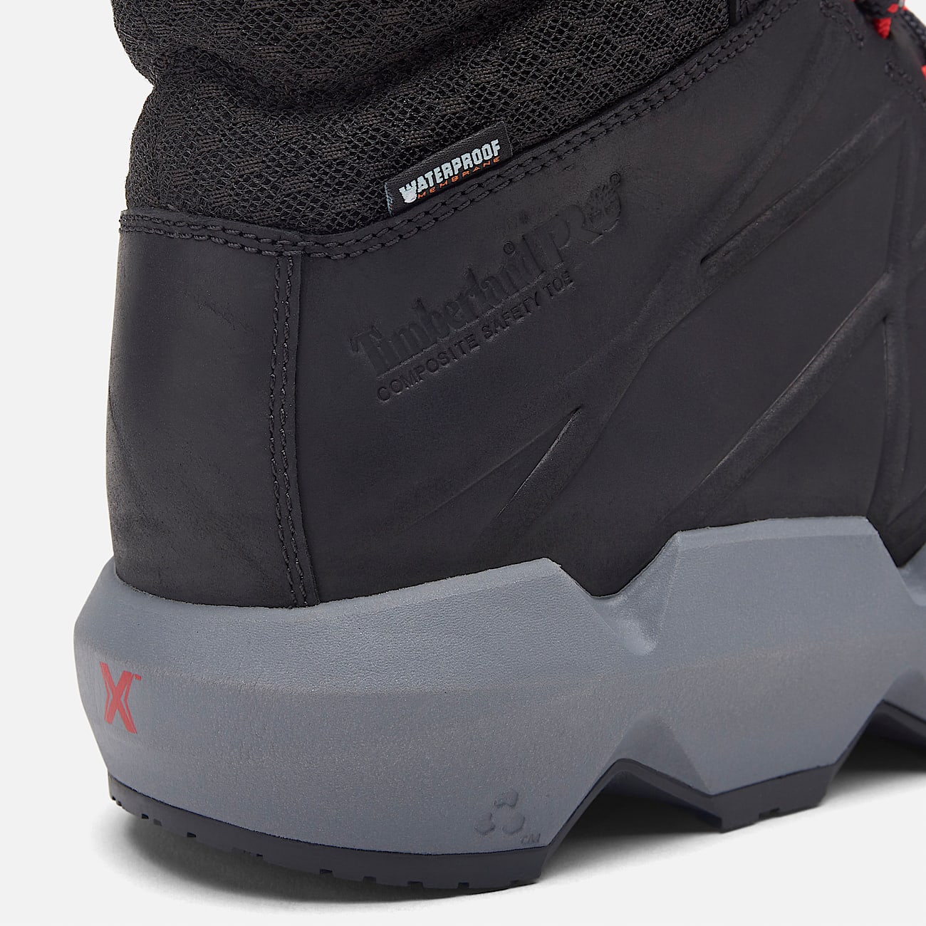 Wasserfester Timberland PRO Morphix 6Inch Work Boot mit Zehenschutz aus Verbundwerkstoff fr Herren in SchwarzRot TBL Schwarz ALT6