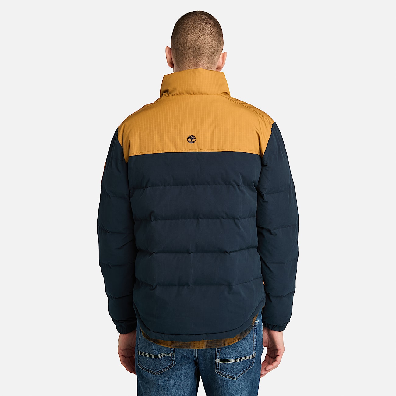 Wasserabweisende Welch Mountain Steppjacke fr Herren in GelbDunkelblau TBL Blau ALT9