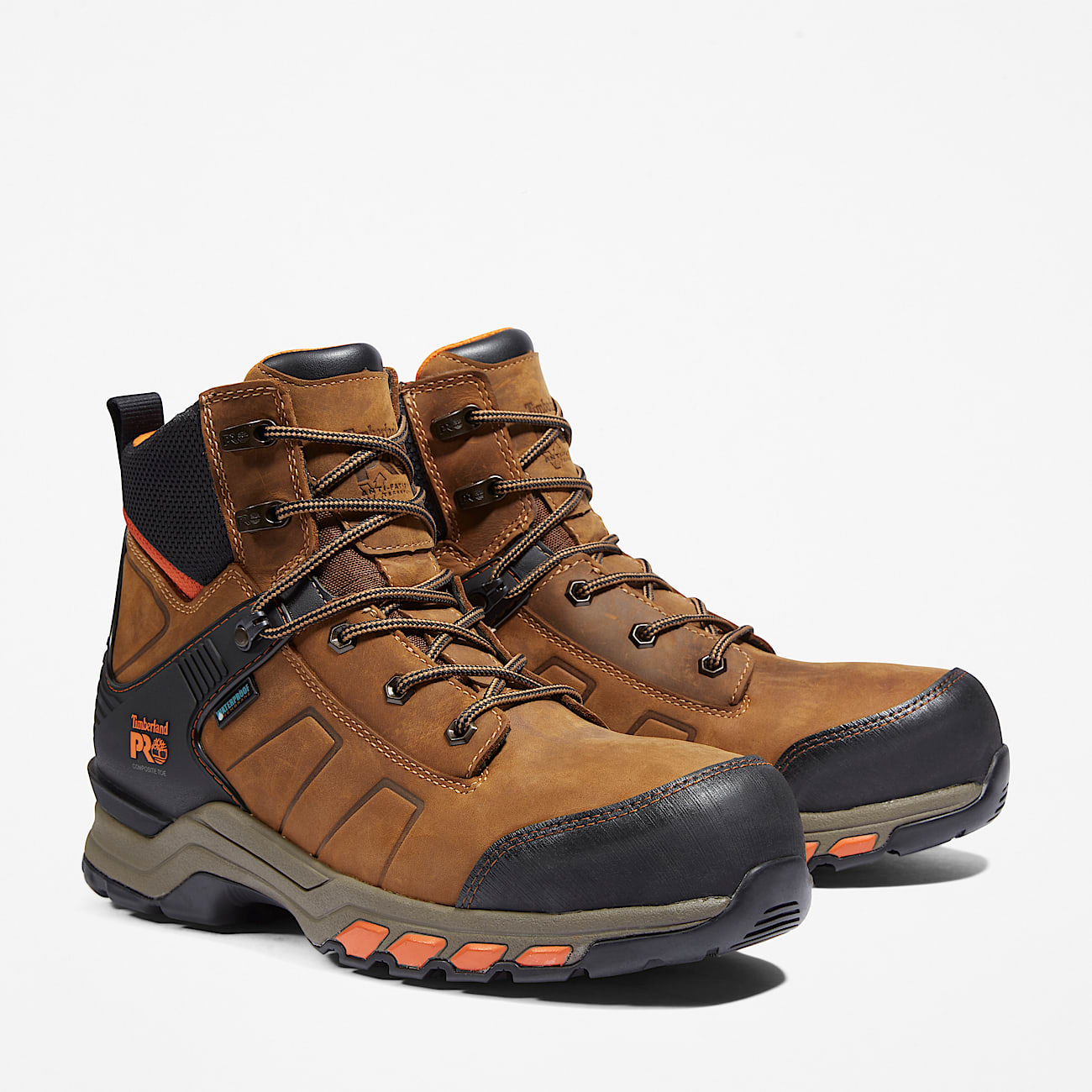 Wasserfester Timberland PRO Hypercharge 6Inch Work Boot mit Zehenschutz aus Verbundwerkstoff fr Herren in Braun TBL Braun ALT4