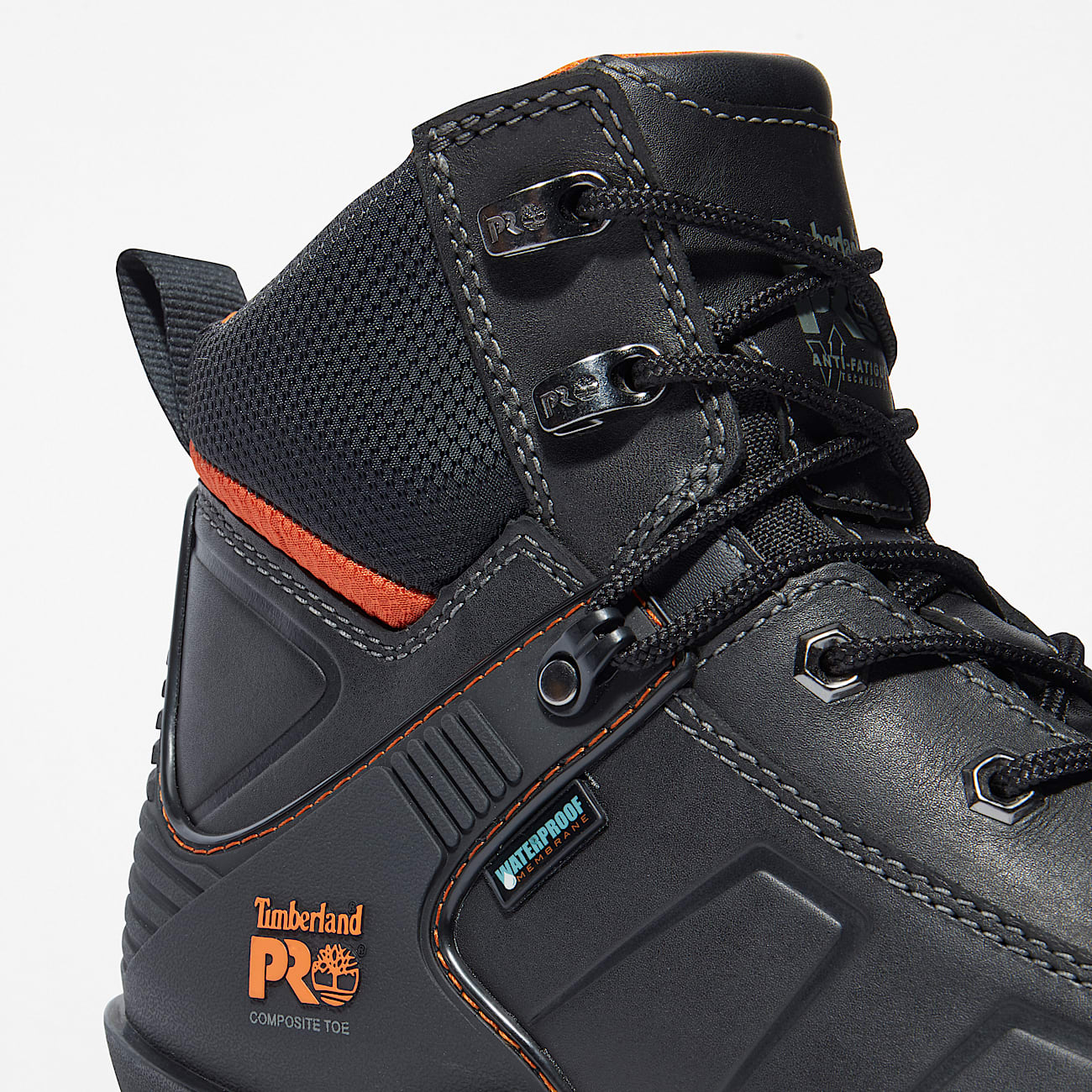 Wasserfester Timberland PRO Hypercharge 6Inch Work Boot mit Zehenschutz aus Verbundwerkstoff fr Herren in Schwarz TBL Schwarz ALT7