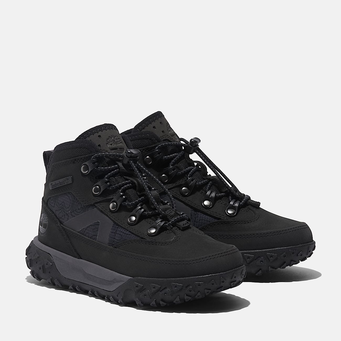 Halbhoher wasserdichter GreenStride Motion 6 Sneaker fr Kinder in Schwarz TBL Schwarz ALT4