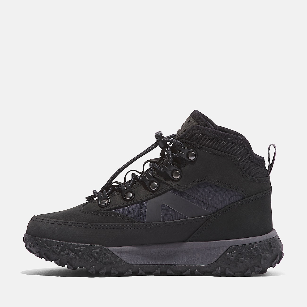 Halbhoher wasserdichter GreenStride Motion 6 Sneaker fr Kinder in Schwarz TBL Schwarz ALT6