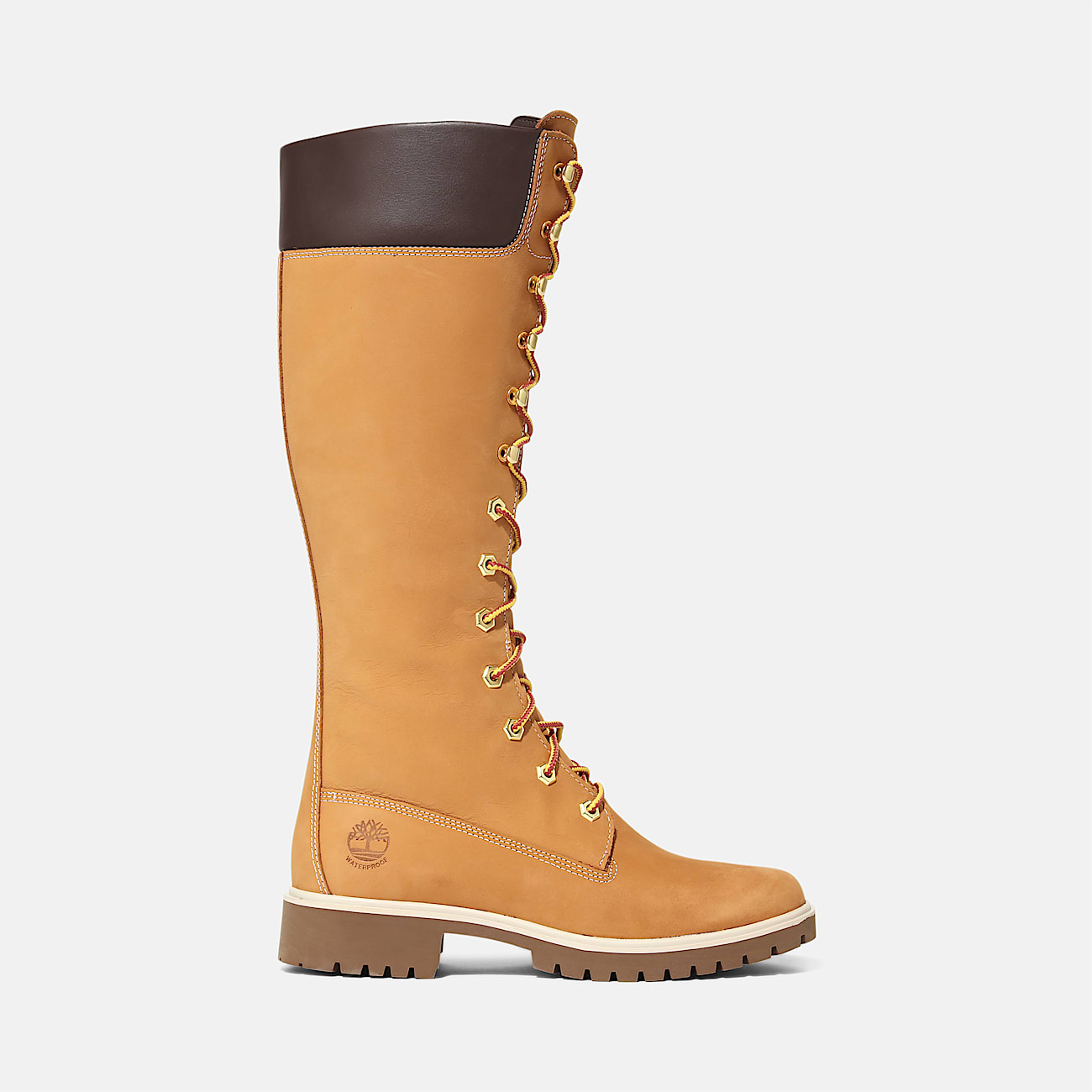 Wasserdichter Timberland Premium 14-Inch-Boot zum Schnüren für Damen in Gelb - 1