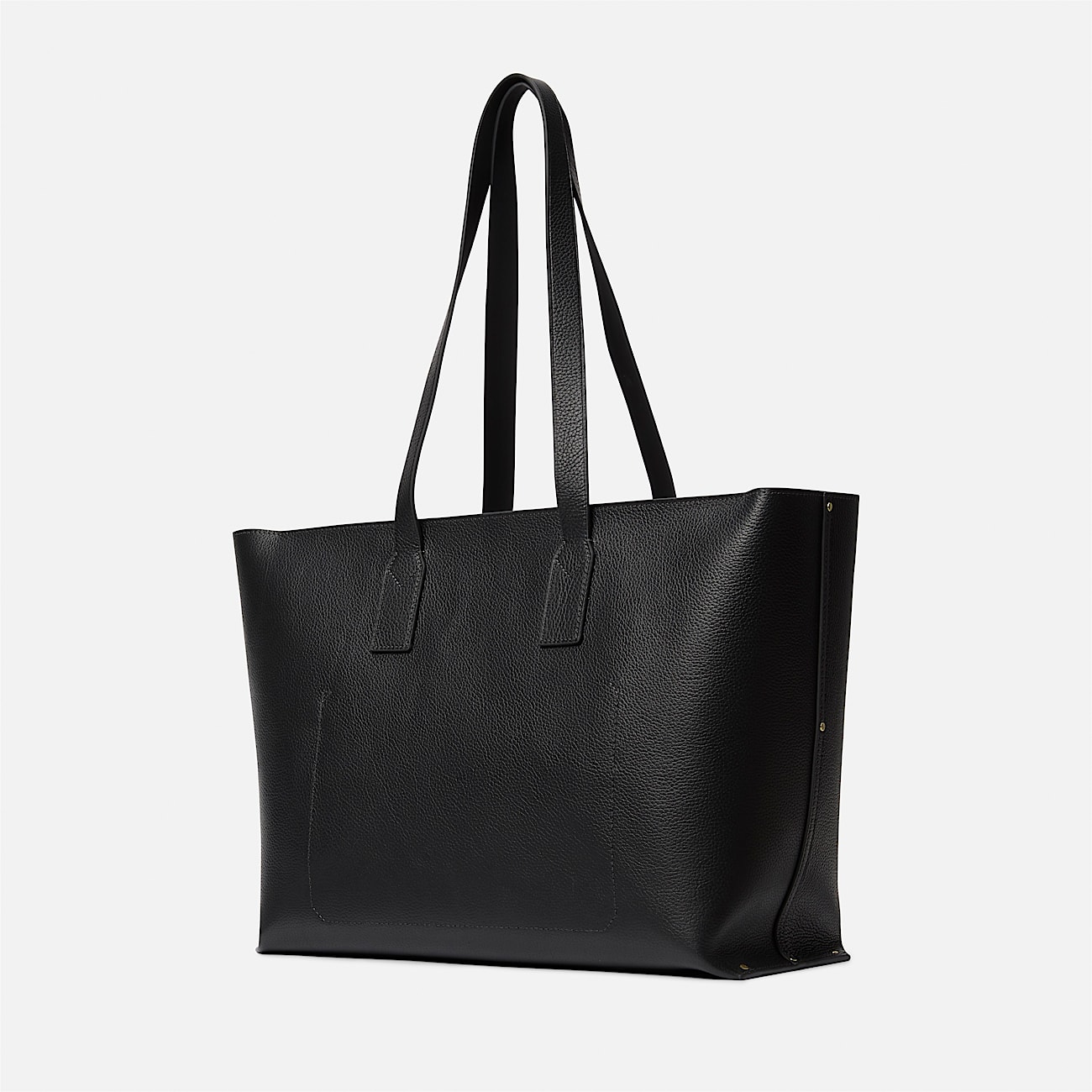 Tuckerman Leather Tote Bag in Black TBL Black ALT2