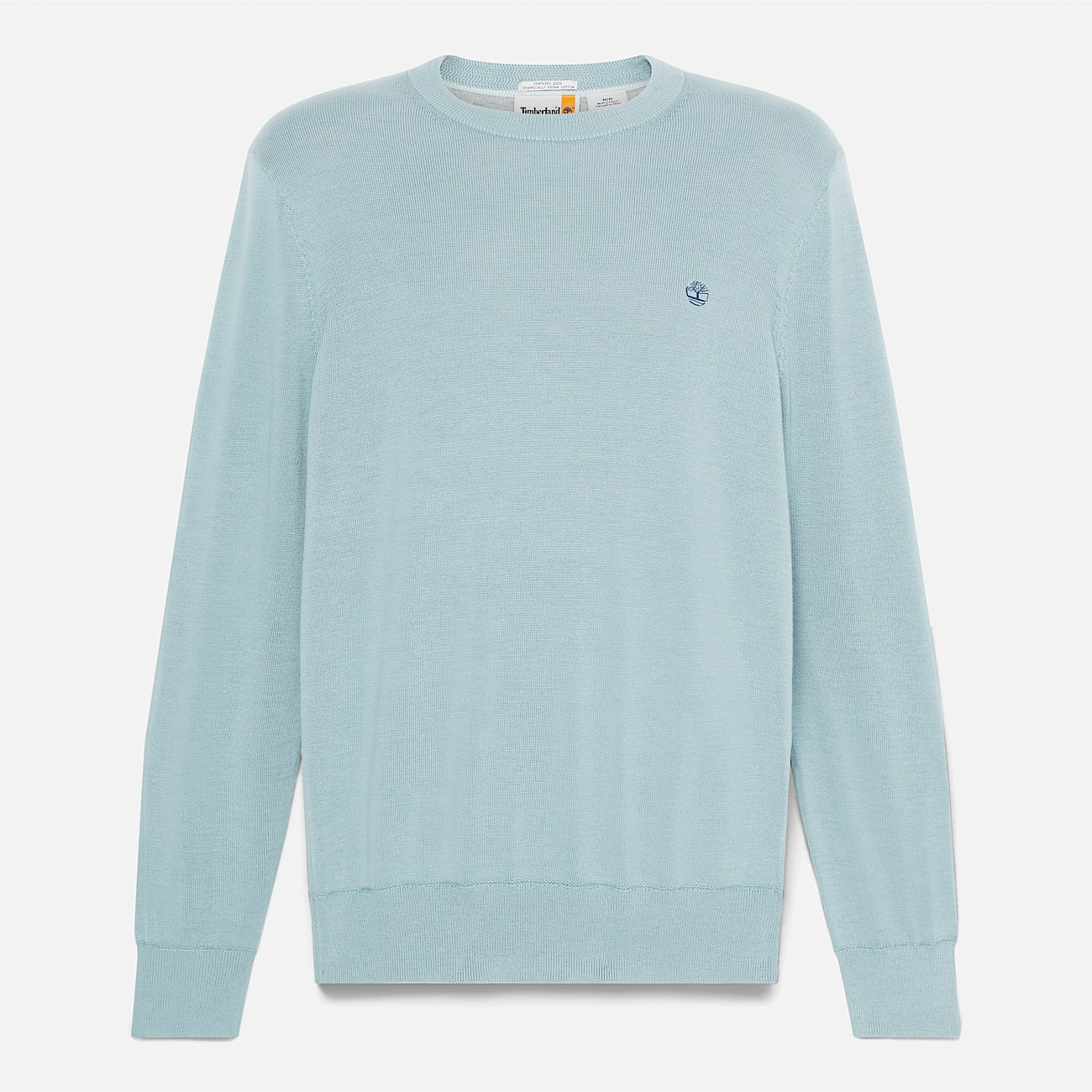 Williams River Cotton Yarn Dyed Jumper for Men in Light Blue - 5