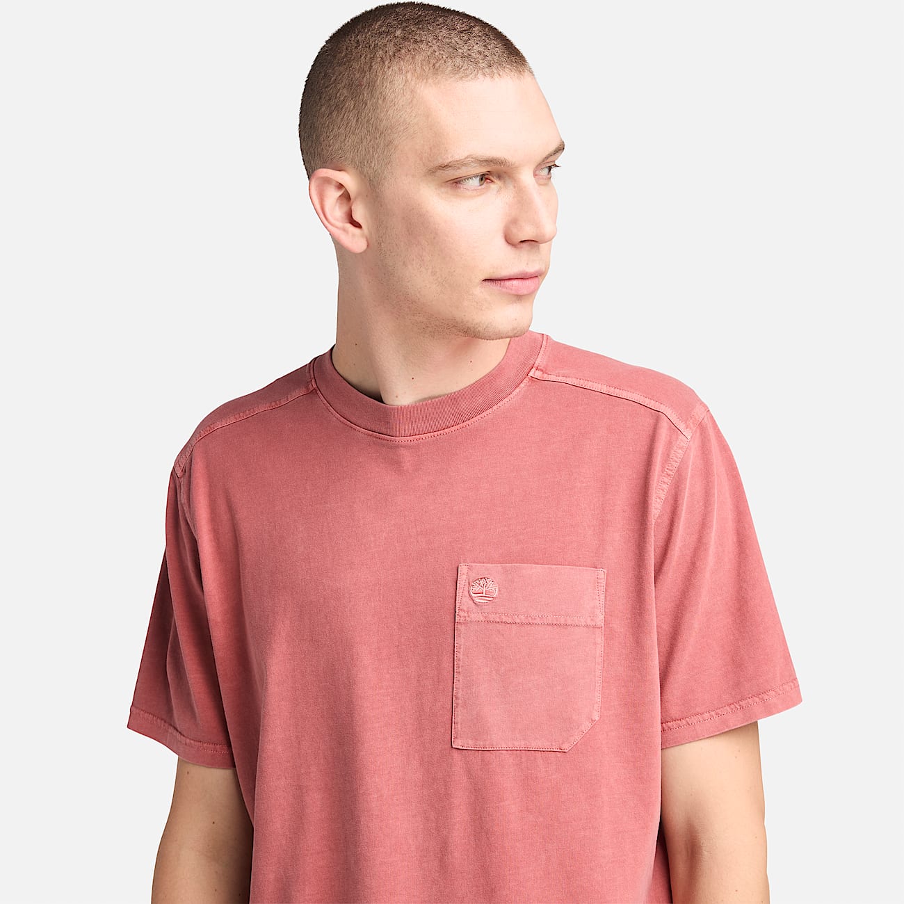 Merrymack River T-Shirt mit Stückfärbung für Herren in Rot - 3