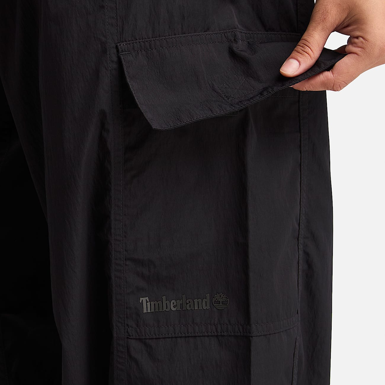 Parachutebroek voor dames in zwart - 3