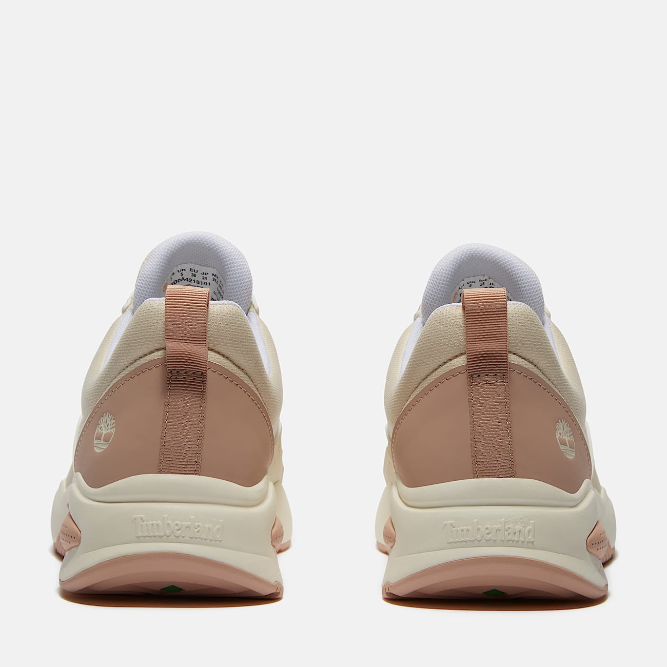Delphiville Lage Vetersneaker voor dames in lichtbeige TBL beige ALT5