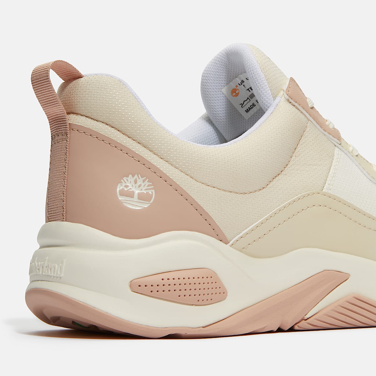 Delphiville Lage Vetersneaker voor dames in lichtbeige TBL beige ALT7