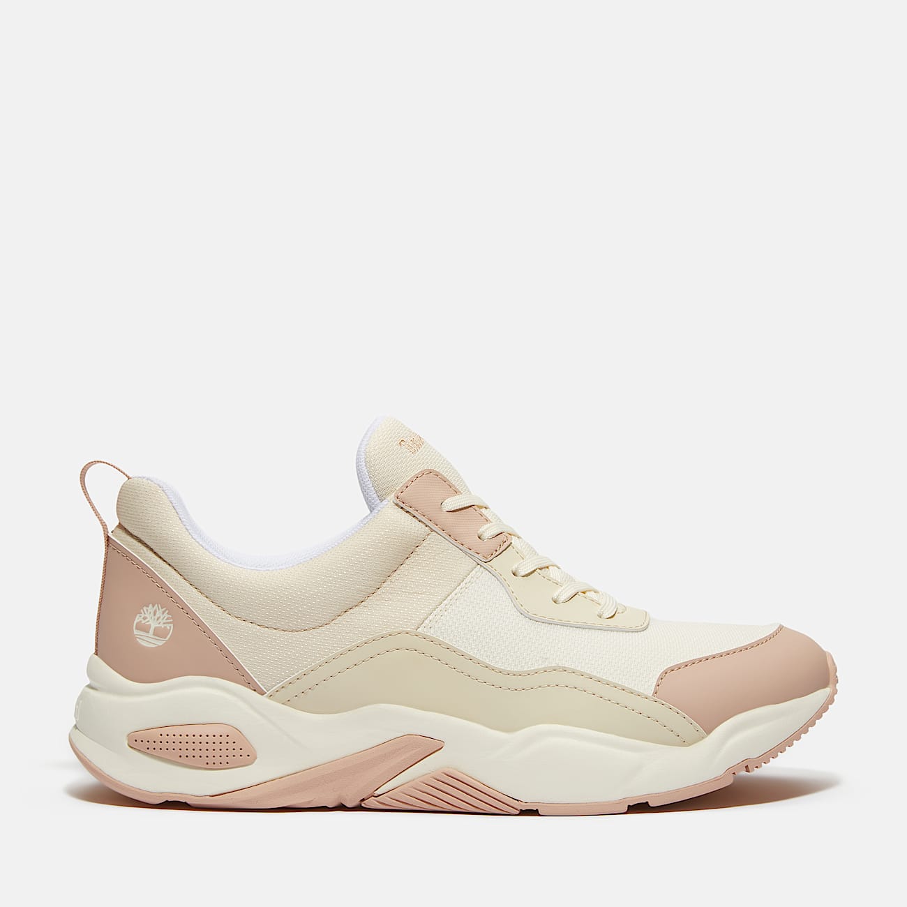 Delphiville Lage Vetersneaker voor dames in lichtbeige TBL beige HERO