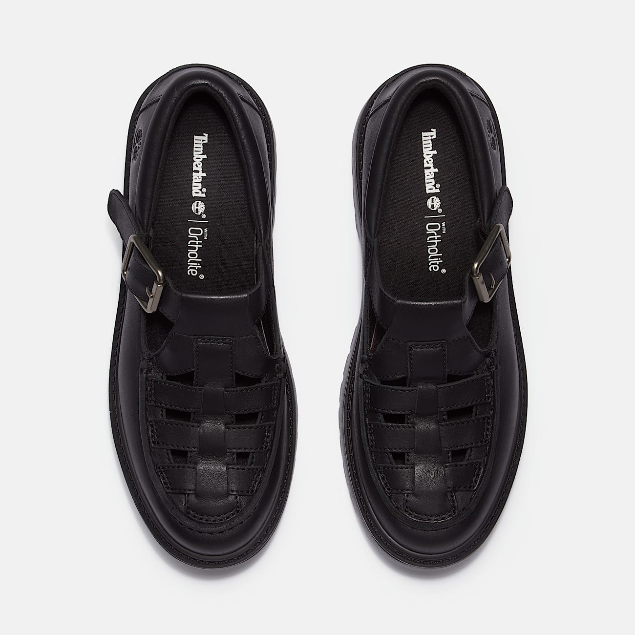 Scarpa Stone Street Platform Buckle da Donna in colore nero - 2