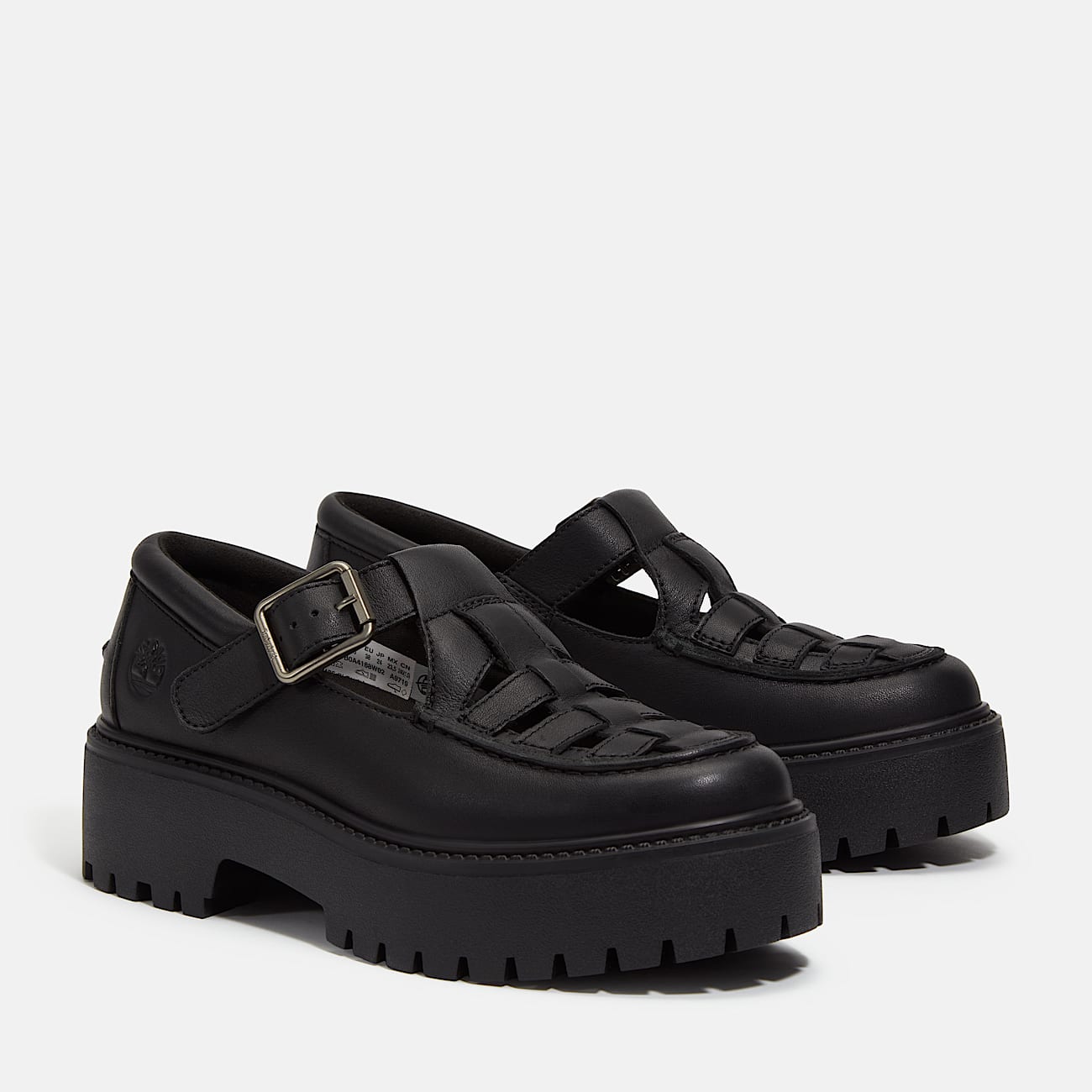 Scarpa Stone Street Platform Buckle da Donna in colore nero - 4