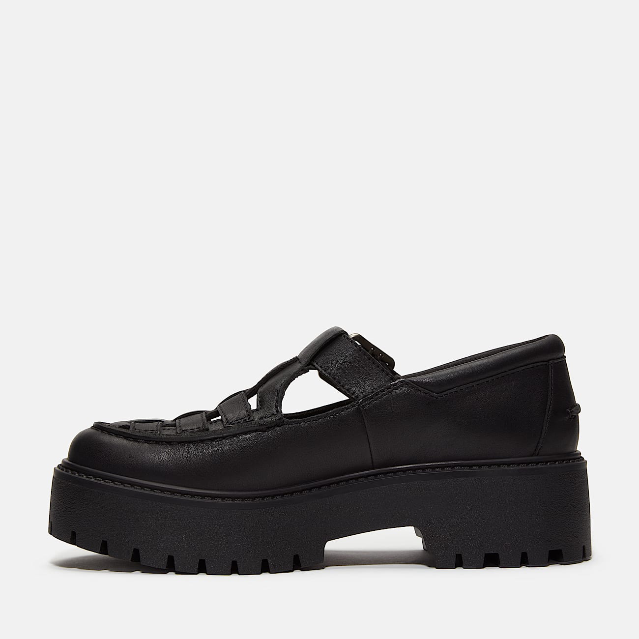Scarpa Stone Street Platform Buckle da Donna in colore nero - 6