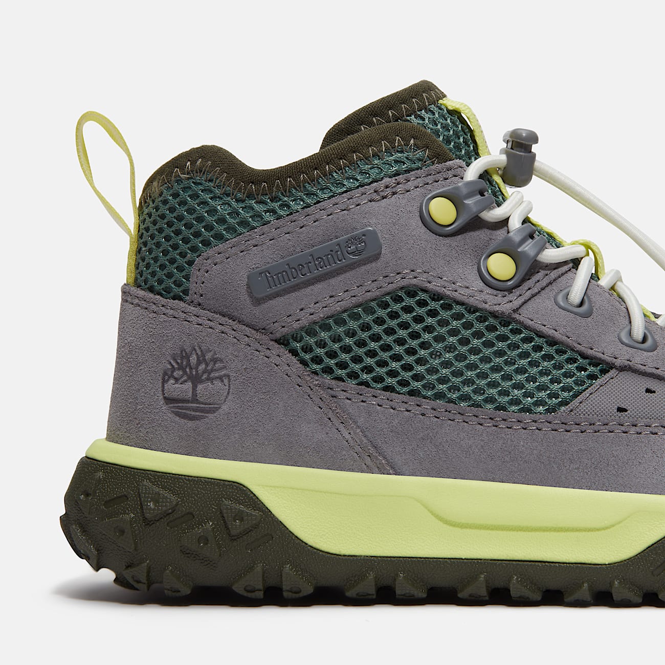 GreenStride™ Motion 6 Mid Lace-Up Trainer for Youth in Grey - 7