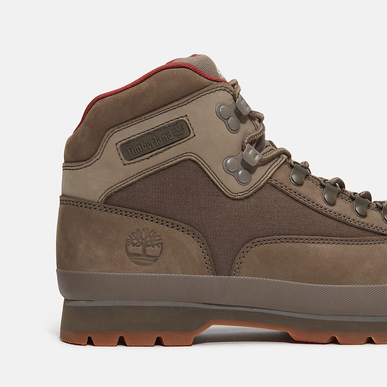 Euro Hiker Leather Boot for Men in Green - 7