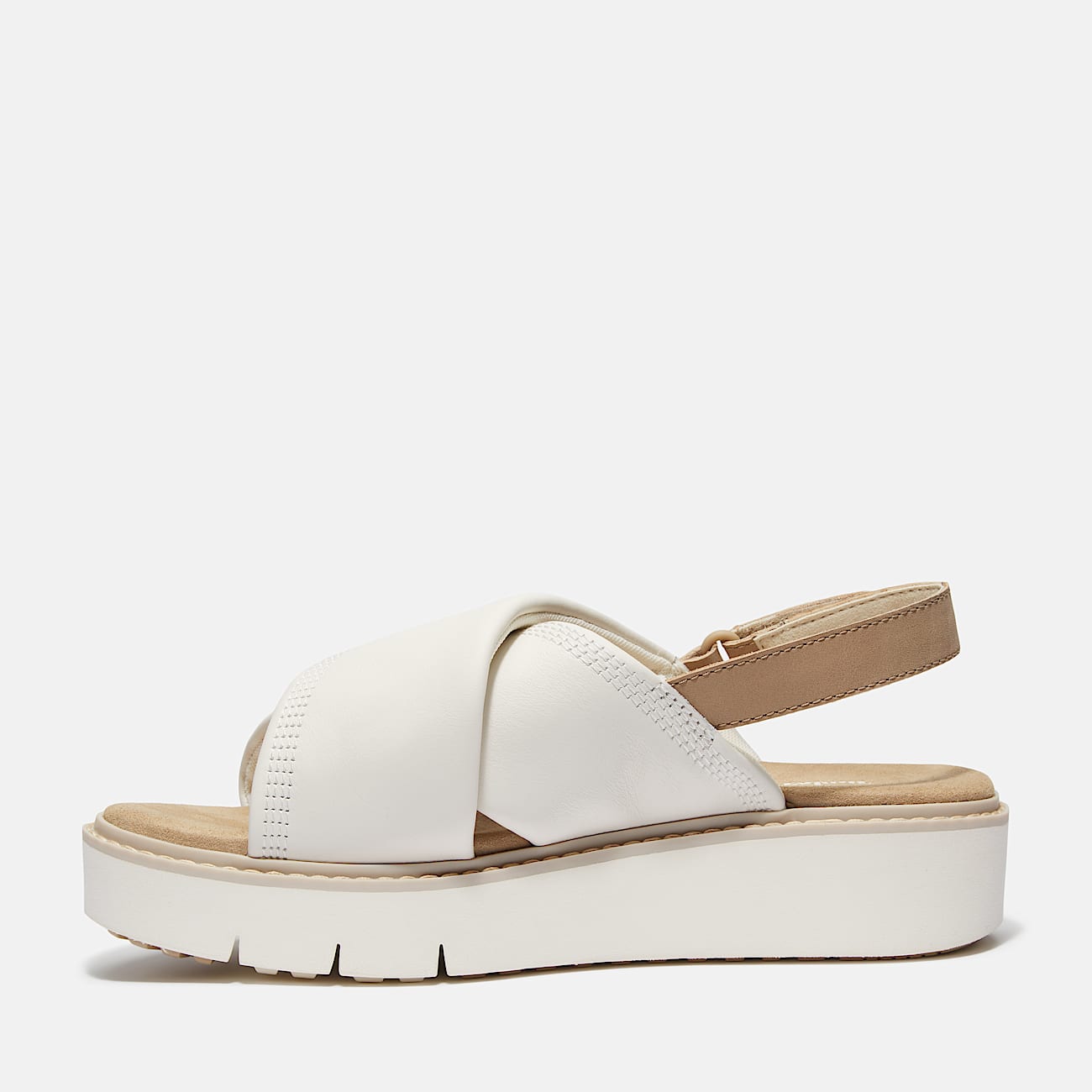 Sandale Safari Dawn à bride arrière pour femme en blanc - 6