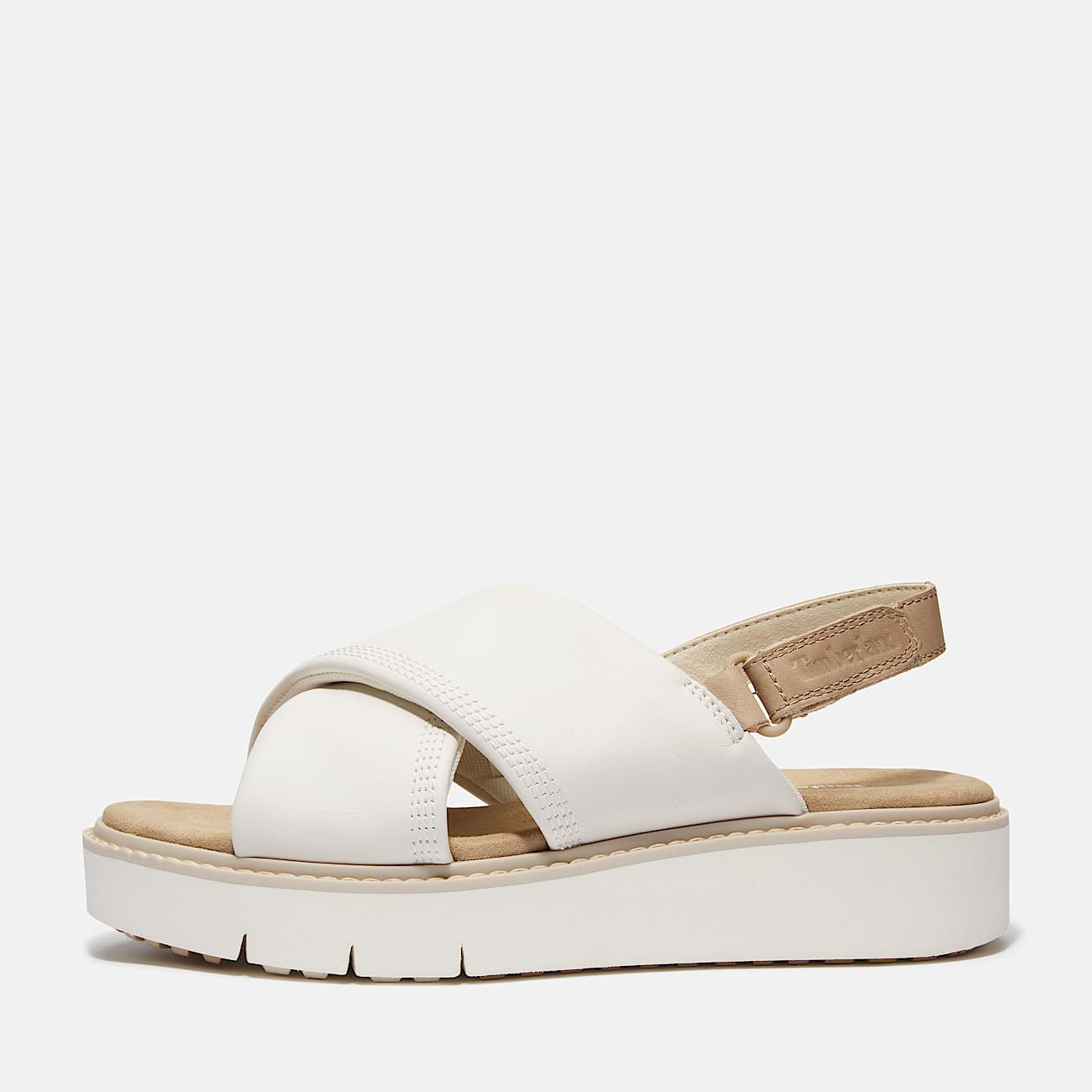 Sandale Safari Dawn à bride arrière pour femme en blanc - 8