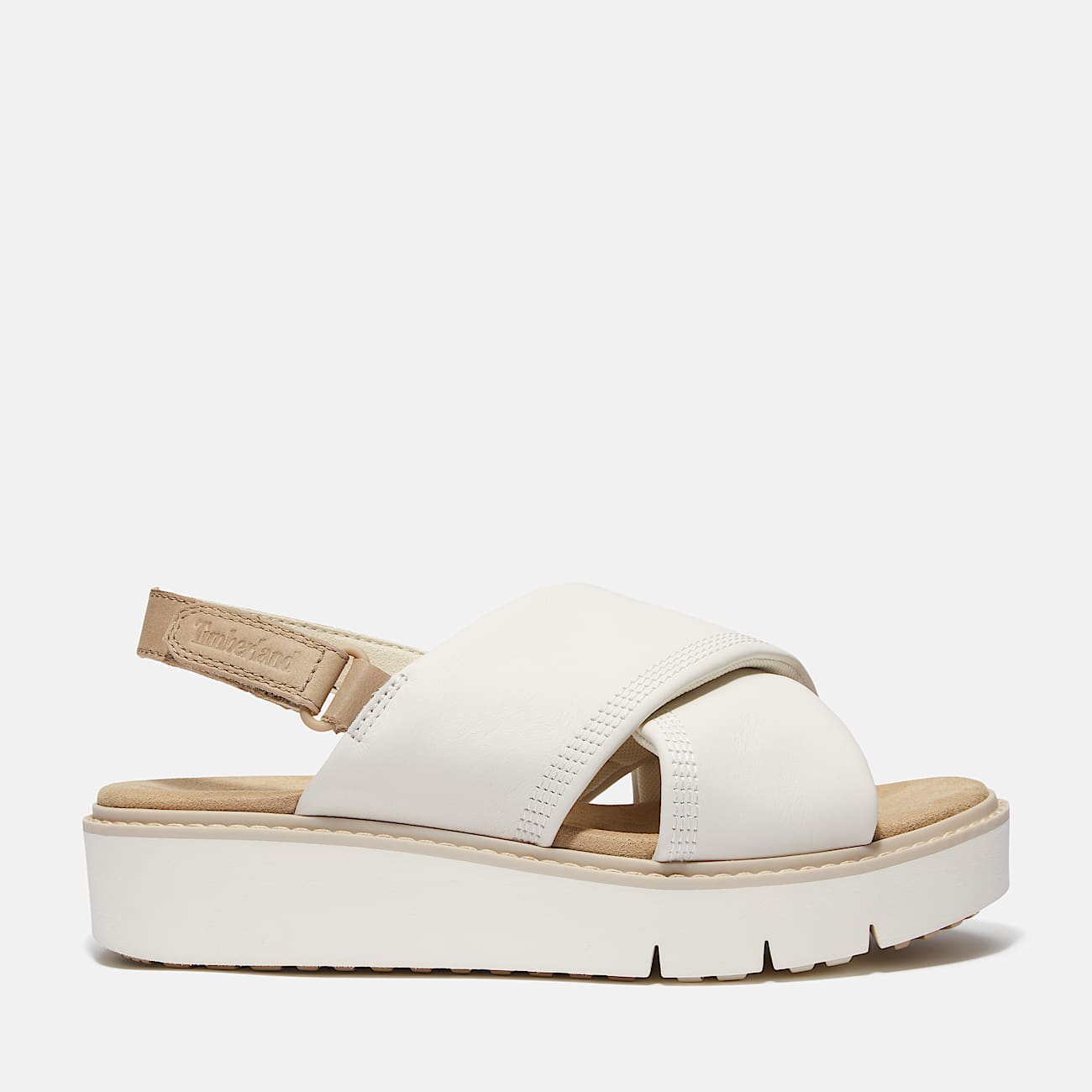 Sandale Safari Dawn à bride arrière pour femme en blanc - 1