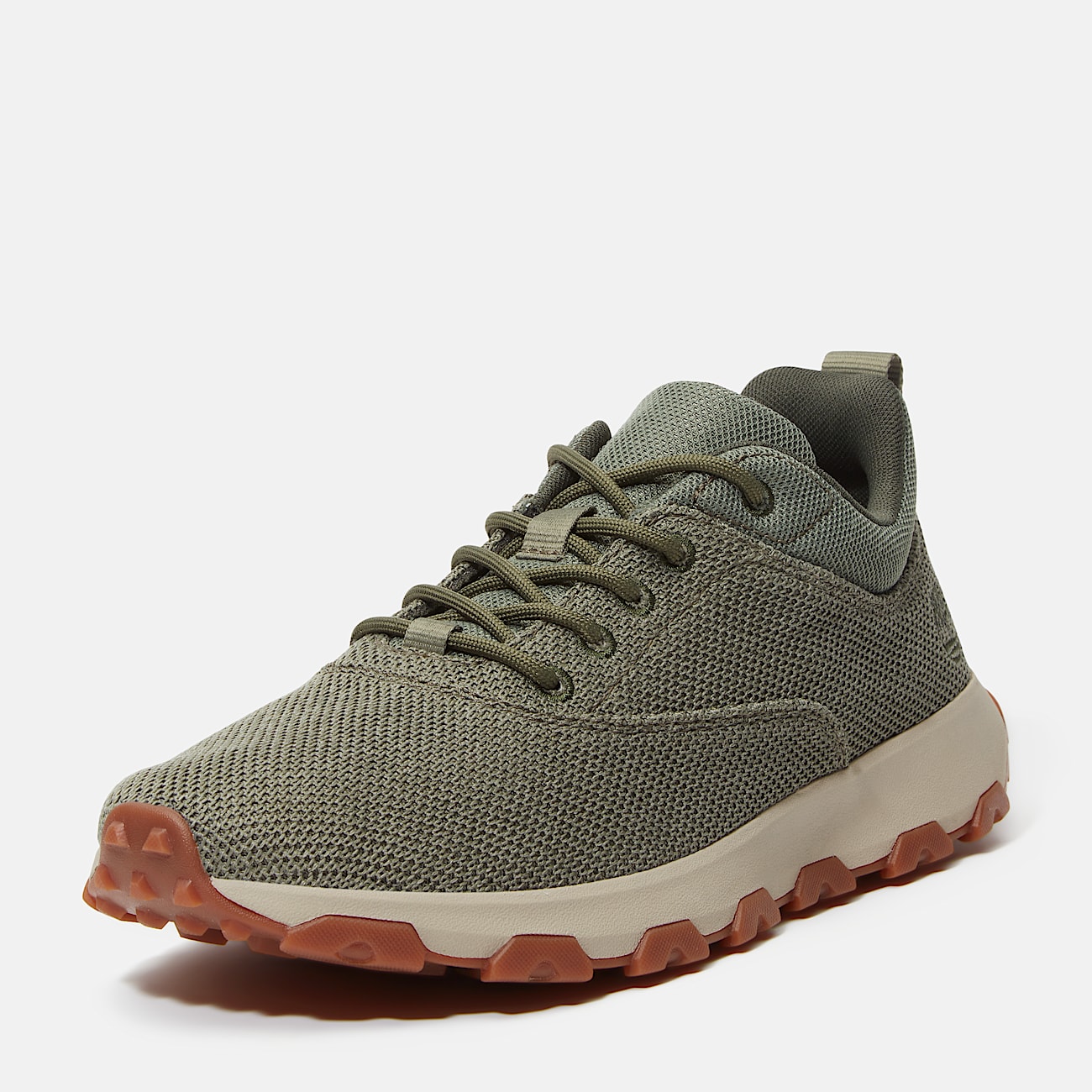 Winsor Park Low Lace-Up Trainer for Men in Dark Green - 9