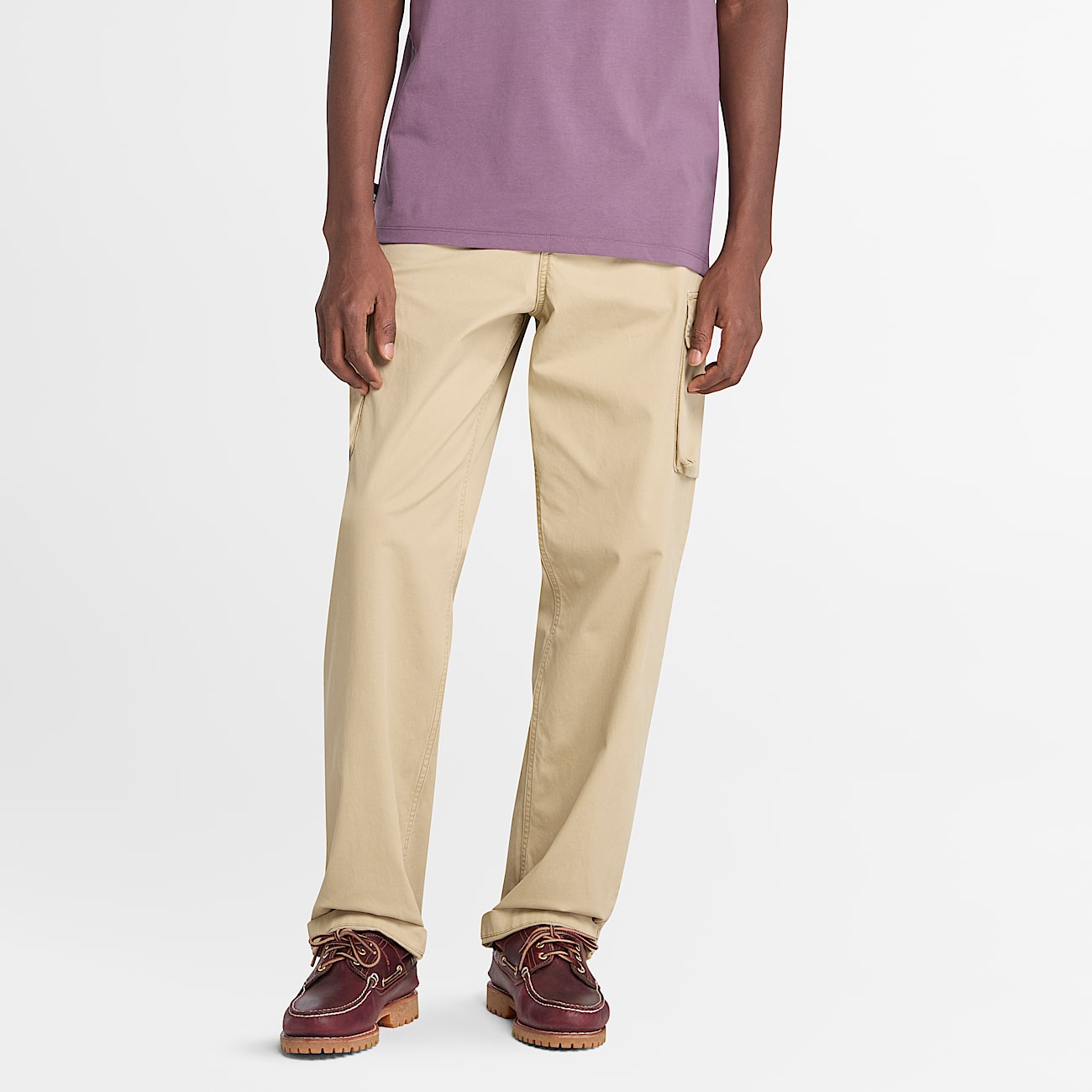 Pantaloni Cargo in Twill Brookline da Uomo in beige - 1