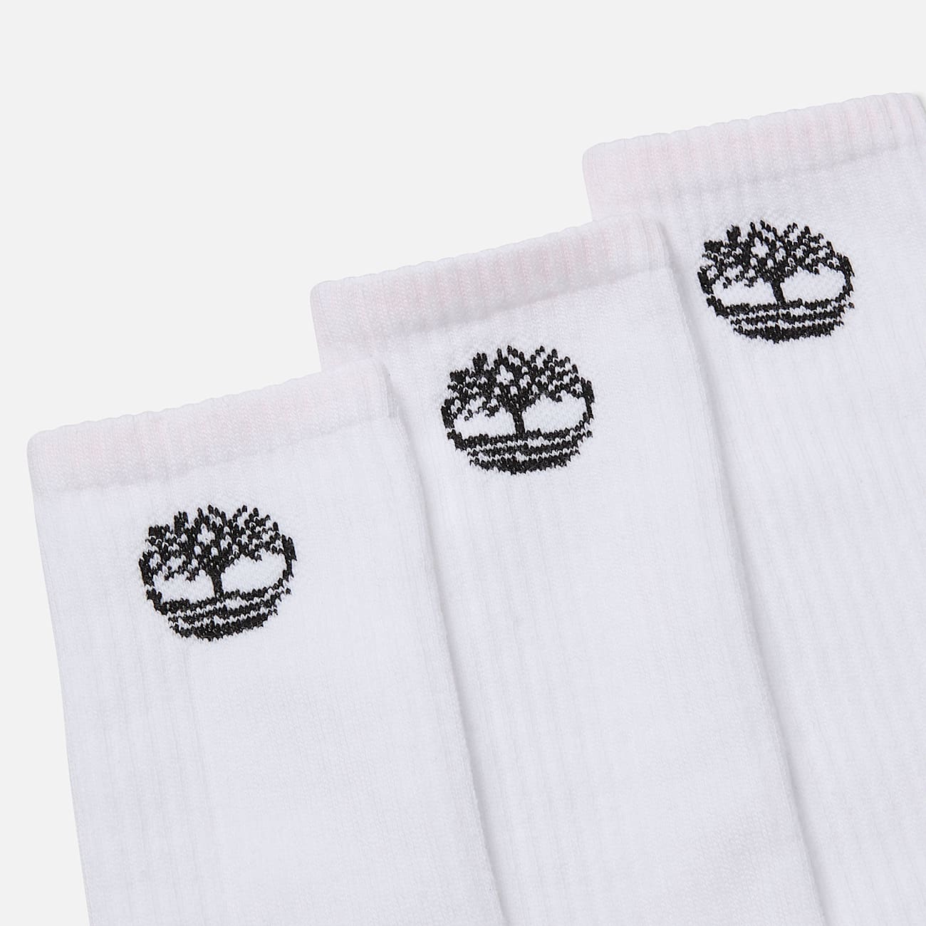 Bowden 3Pack Tree Logo Full Cushion Crew Sock in White TBL White ALT1