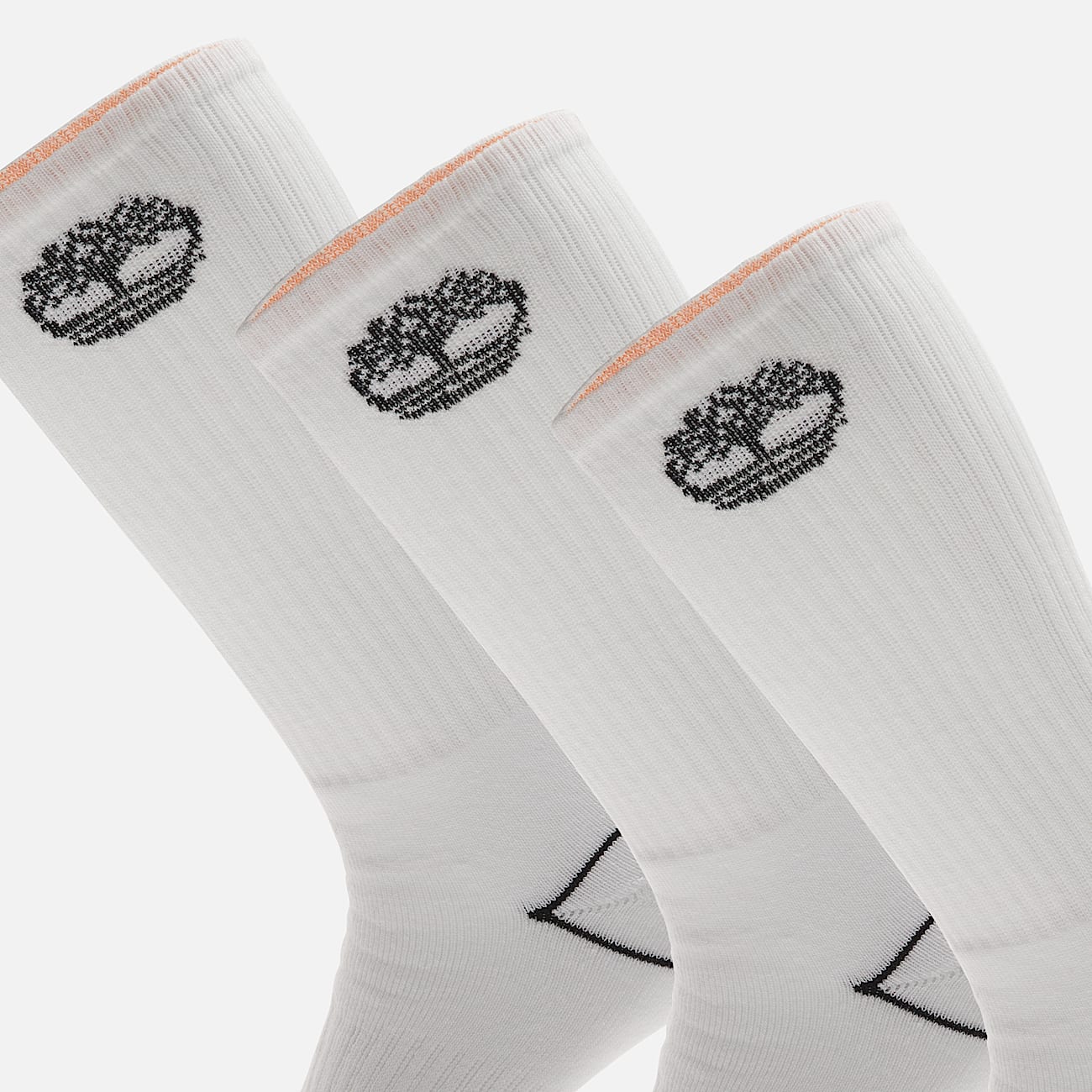 Bowden 3Pack Tree Logo Full Cushion Crew Sock in White TBL White ALT2