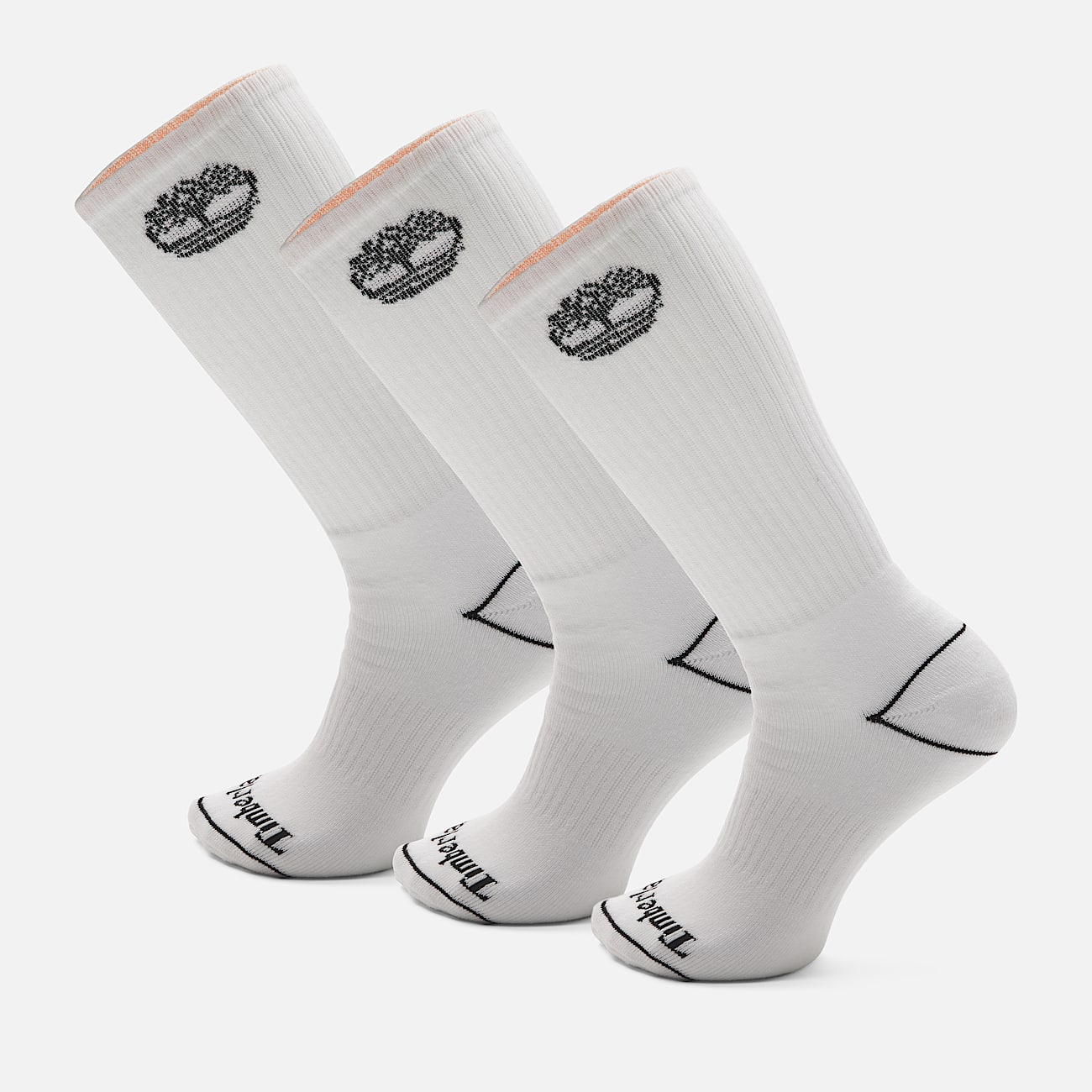 Bowden 3Pack Tree Logo Full Cushion Crew Sock in White TBL White HERO