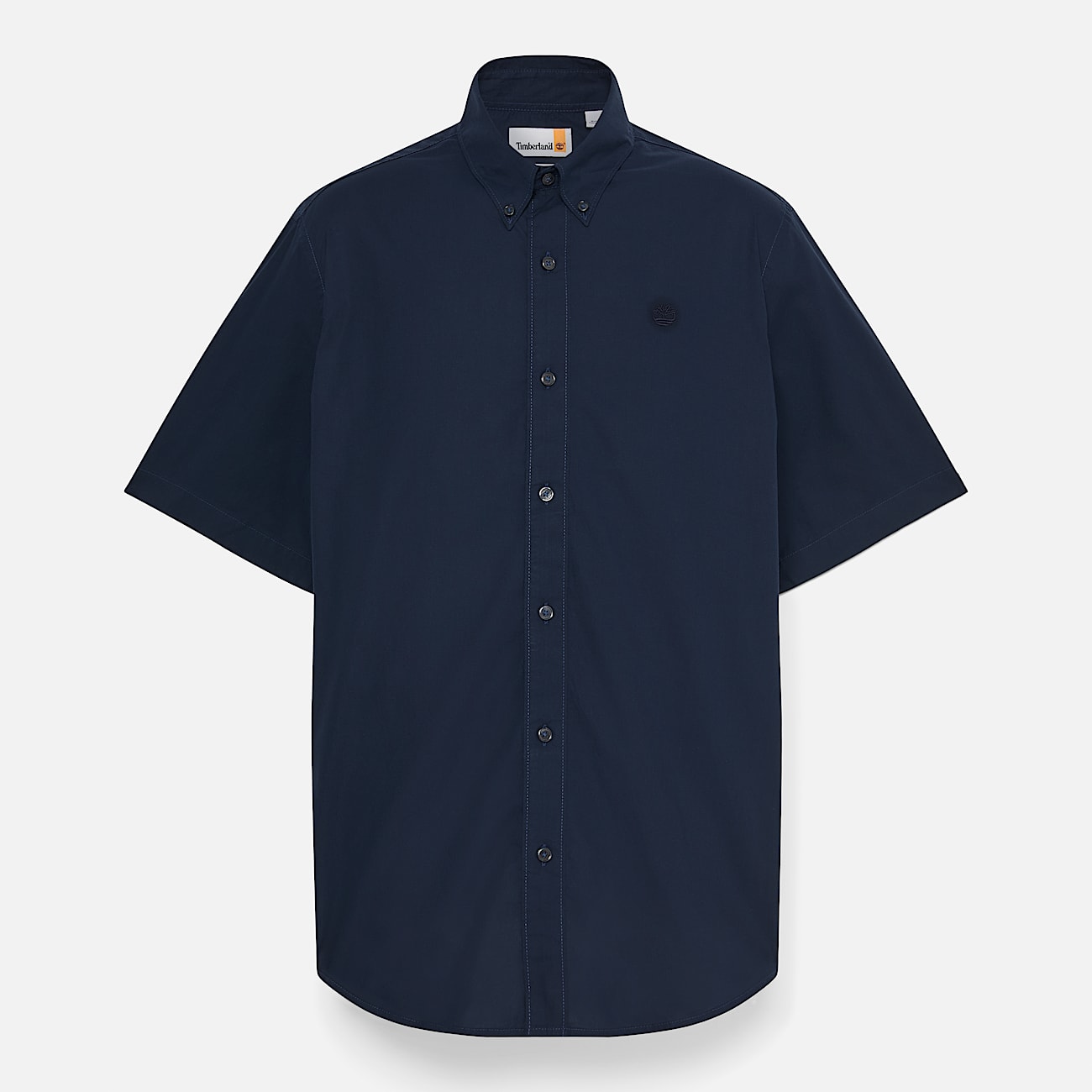 Short Sleeve Stretch Poplin Shirt fr herr i Mrkbl TBL Bl ALT10