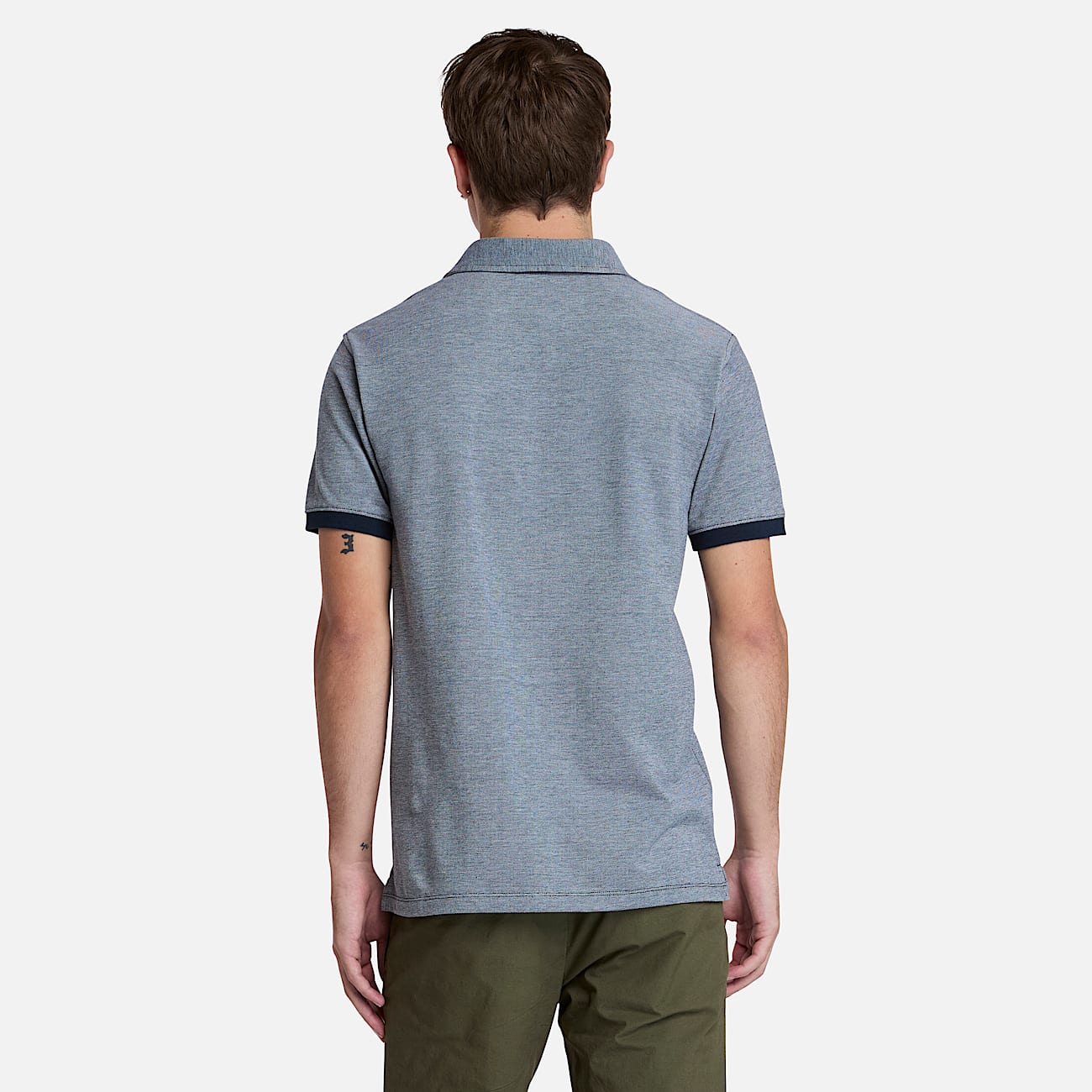 Polo Oxford  manches courtes Baboosic Brook pour homme en bleu fonc TBL bleu ALT9