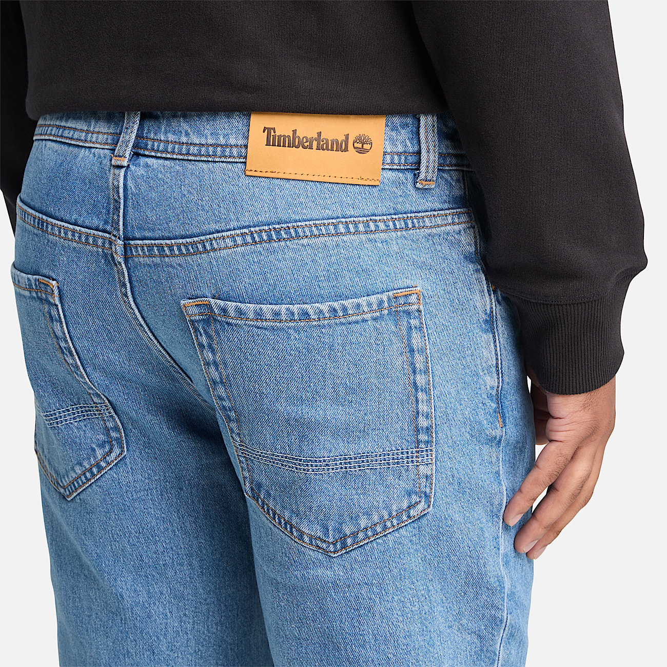 Sandown Straight Denim Trouser for Men in Light Blue - 4