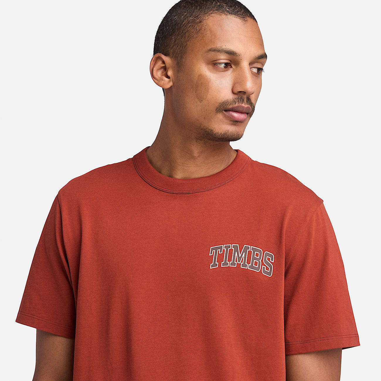 Grafisches TIMBS T-Shirt für Herren in Rot - 3