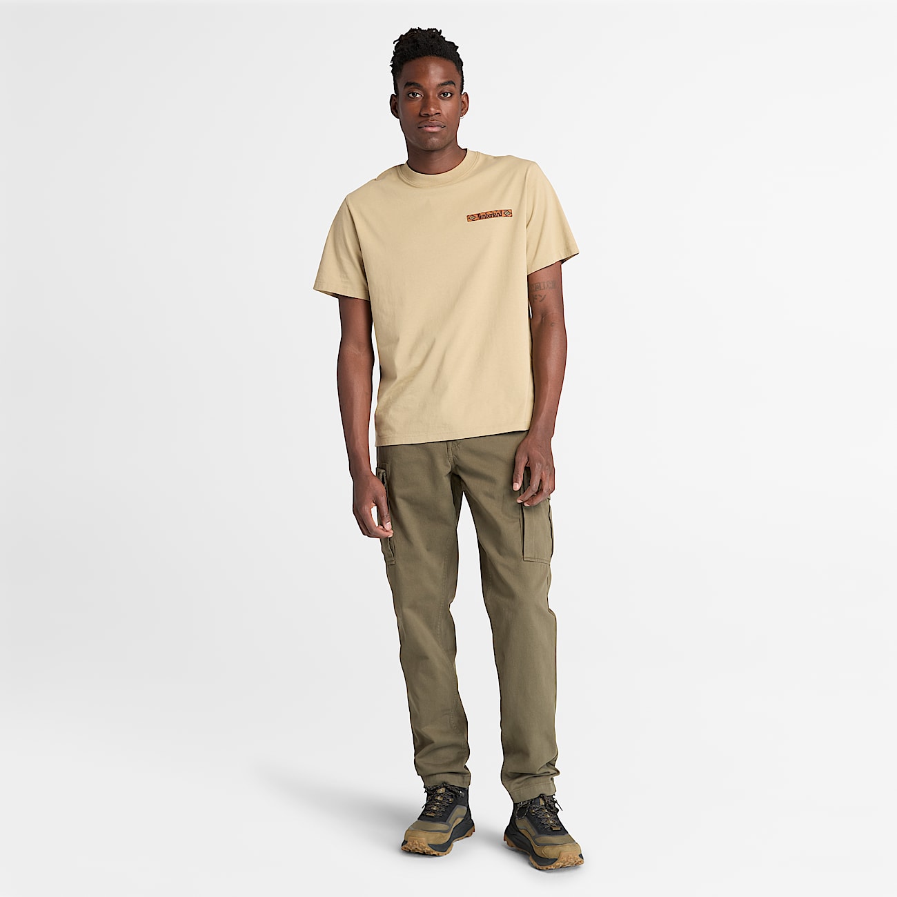 Pantaloni Cargo in Twill Brookline da Uomo in verde - 2