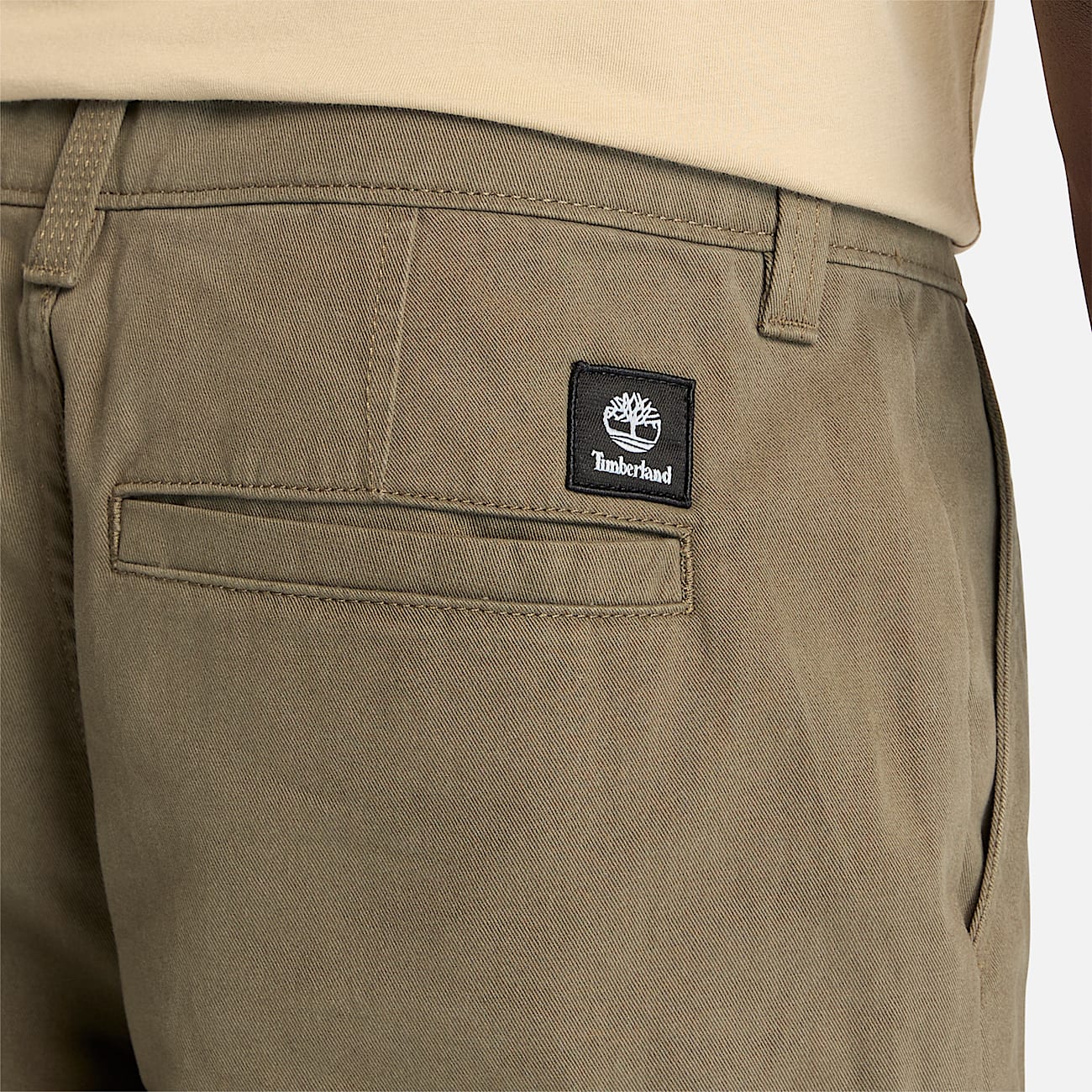 Pantaloni Cargo in Twill Brookline da Uomo in verde - 3