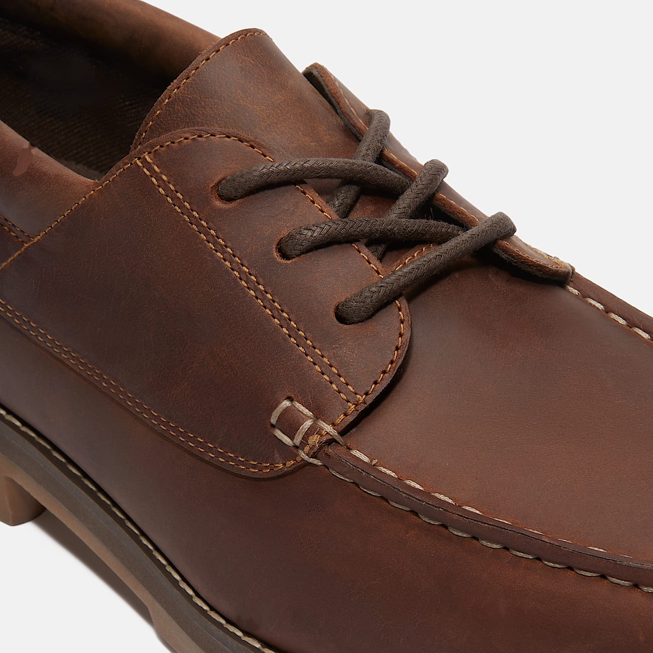 Britton Square Lace-Up Shoe for Men in Brown - 7