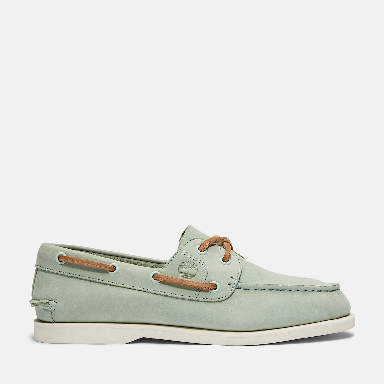 Classic Boat Shoe for Women in Light Green - 1