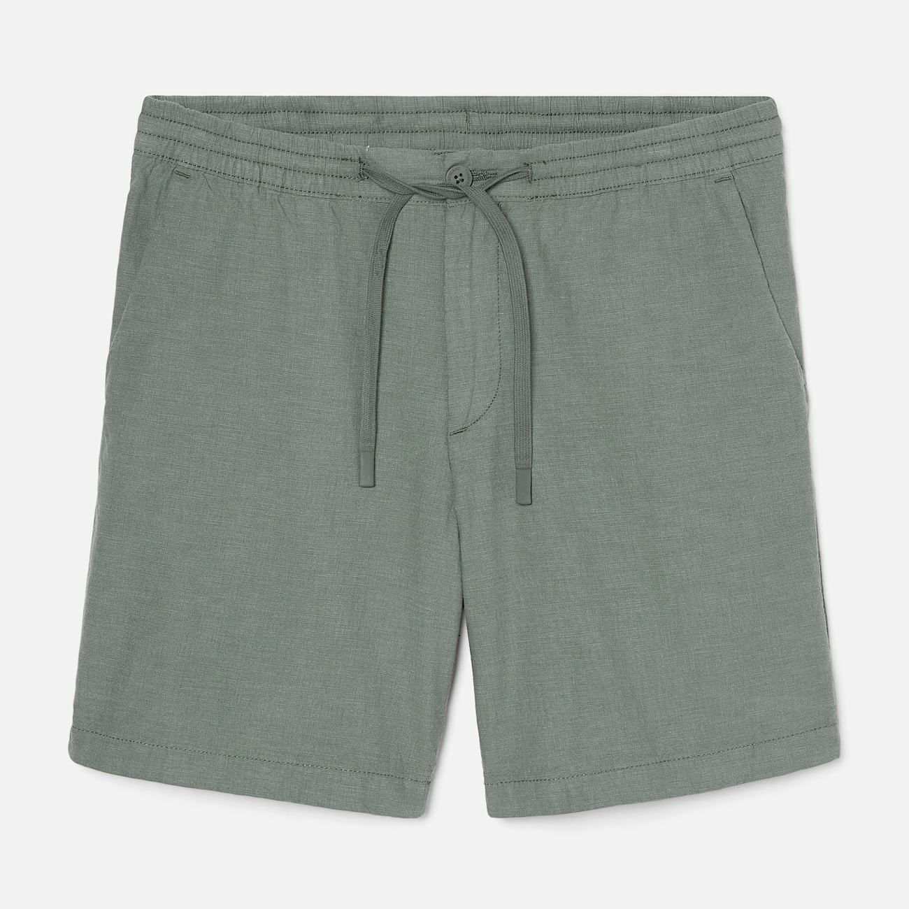 Shorts in Cotone e Lino da Uomo in verde chiaro - 5
