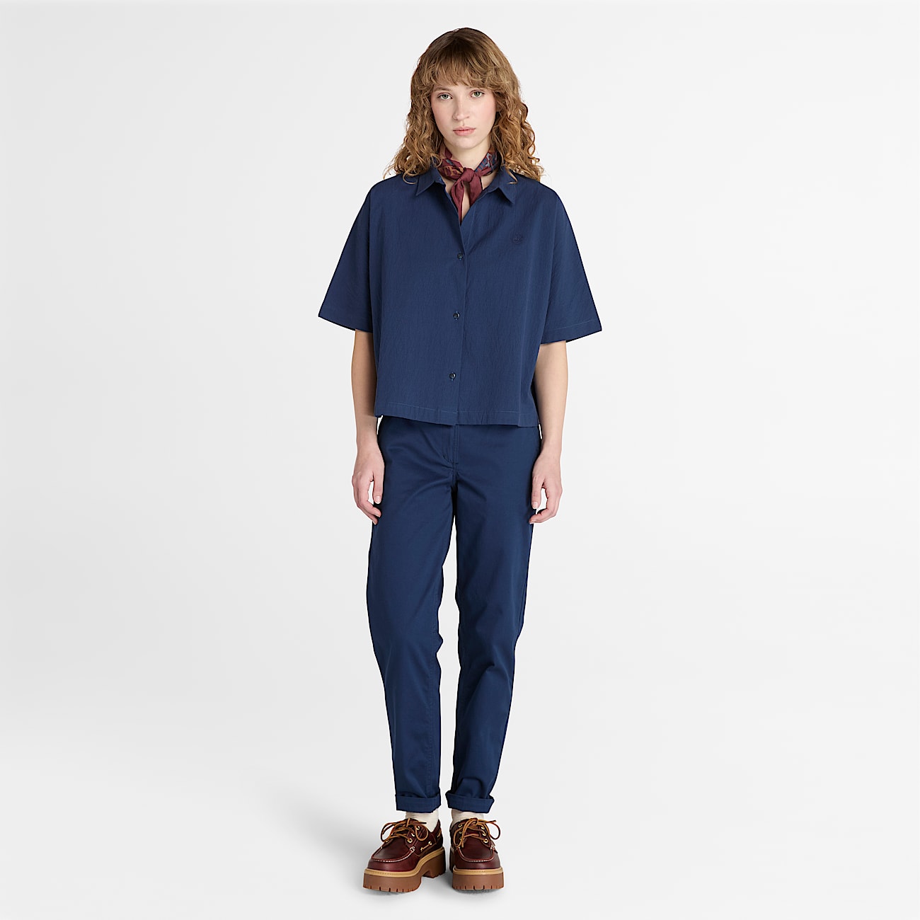 Claremont Classic Chino Trouser for Women in Dark Blue TBL Blue ALT1