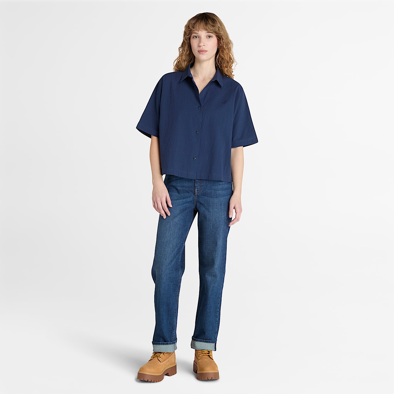 Gerade DenimHose fr Damen in Blau TBL Blau ALT1