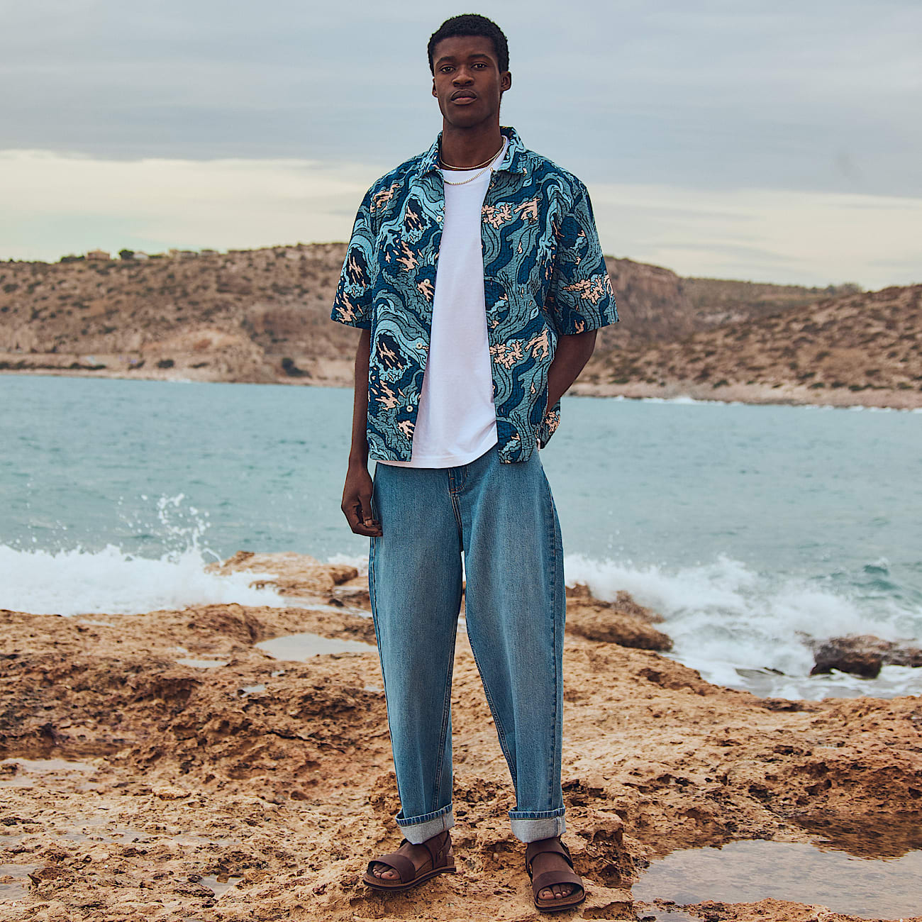 Pantaloni in Denim Refibra™ da Uomo in blu - 2