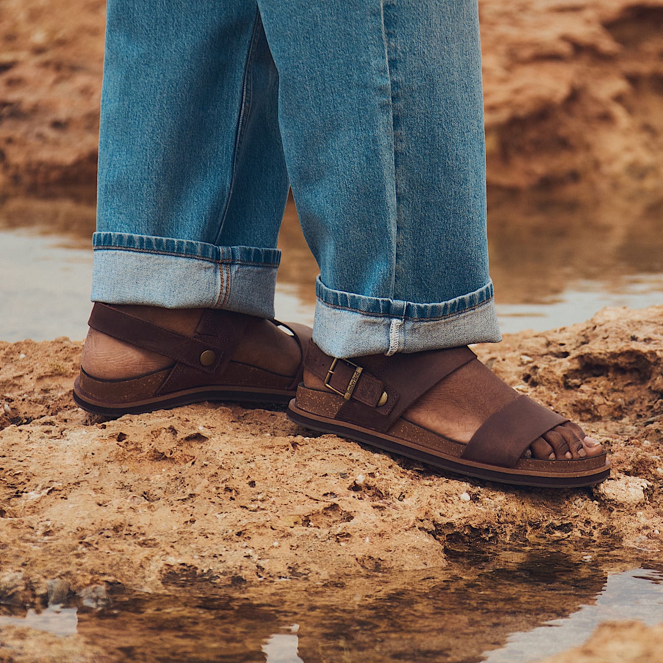 Amalfi Vibes Sandal for Men in Dark Brown - 2