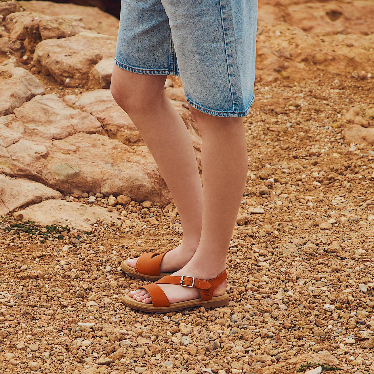 Calista Bay Backstrap Sandal for Women in Orange - 2